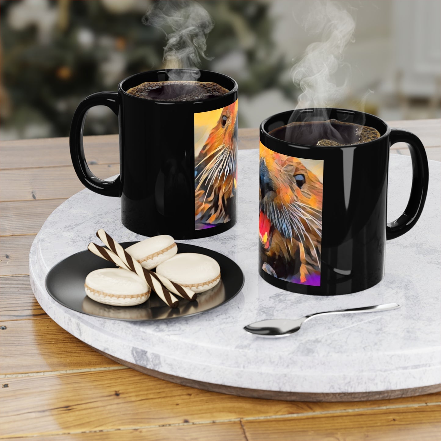 Whimsical Otter Coffee Mug, Unique Gift for Animal Lovers, Fun Kitchen Decor, Enchanting Homeware, Cute Mug for Birthdays