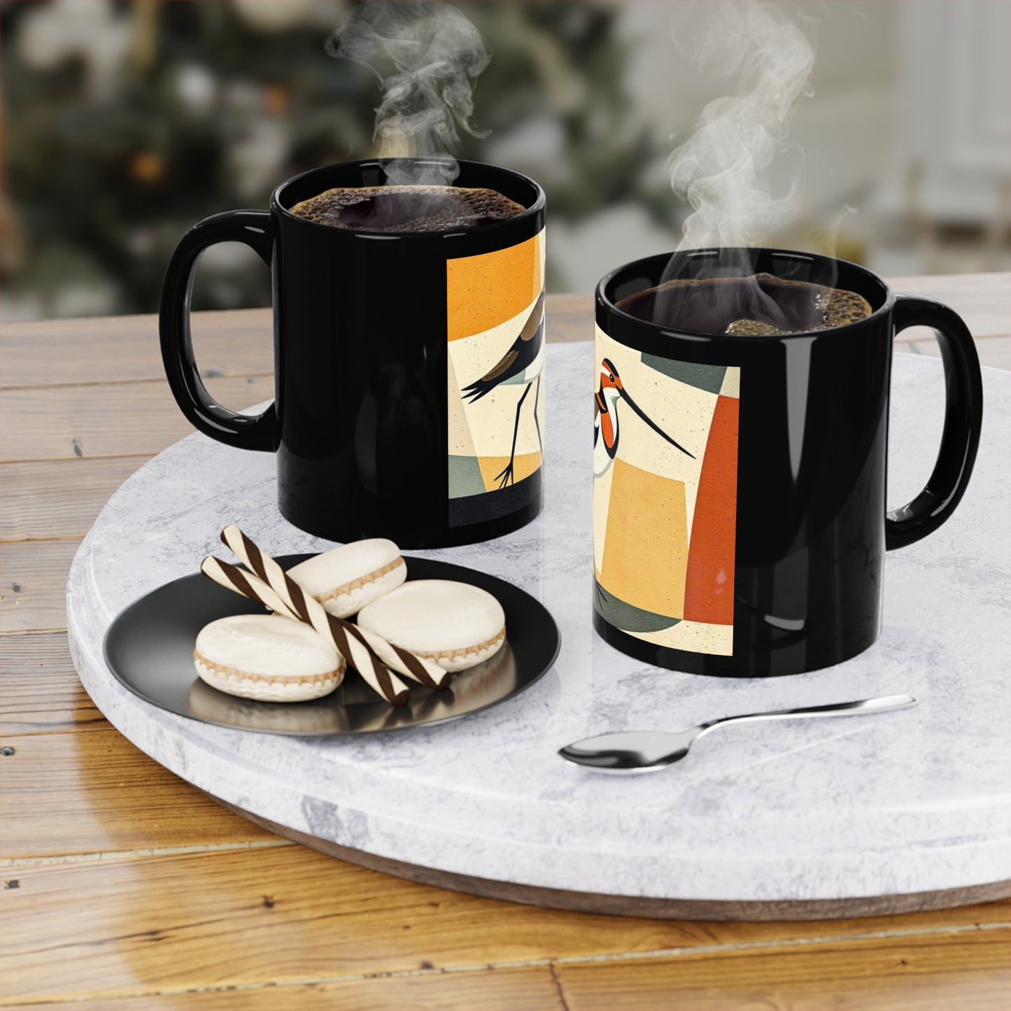 Stylish Bird Design Coffee Mug, 11oz - Unique Gift for Coffee Lovers, Artful Drinkware, Home Decor, Eco-Friendly, Birdwatcher Gift