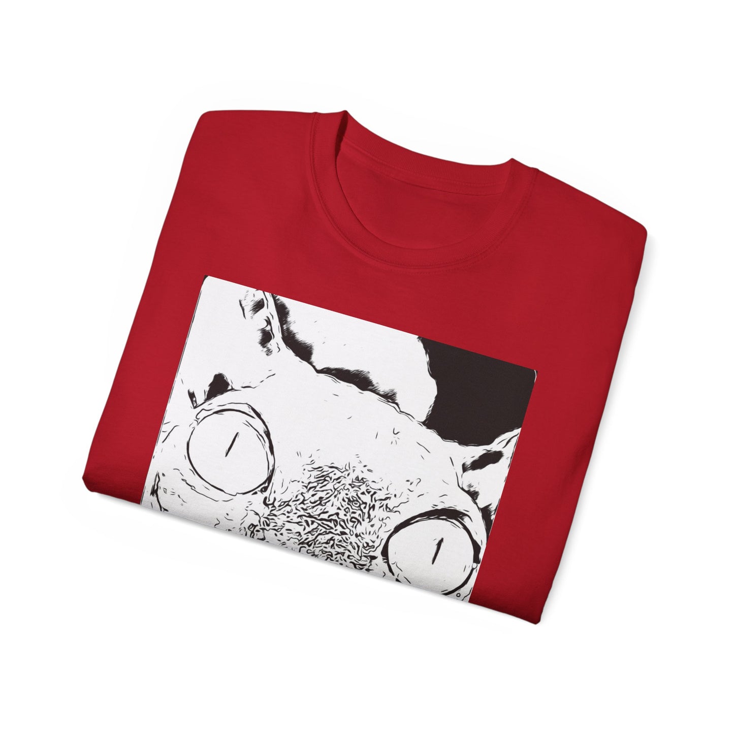 Whimsical Cat Graphic Tee, Fun Animal Shirt for Cat Lovers, Unique Gift Idea, Casual Wear, Quirky Fashion Statement