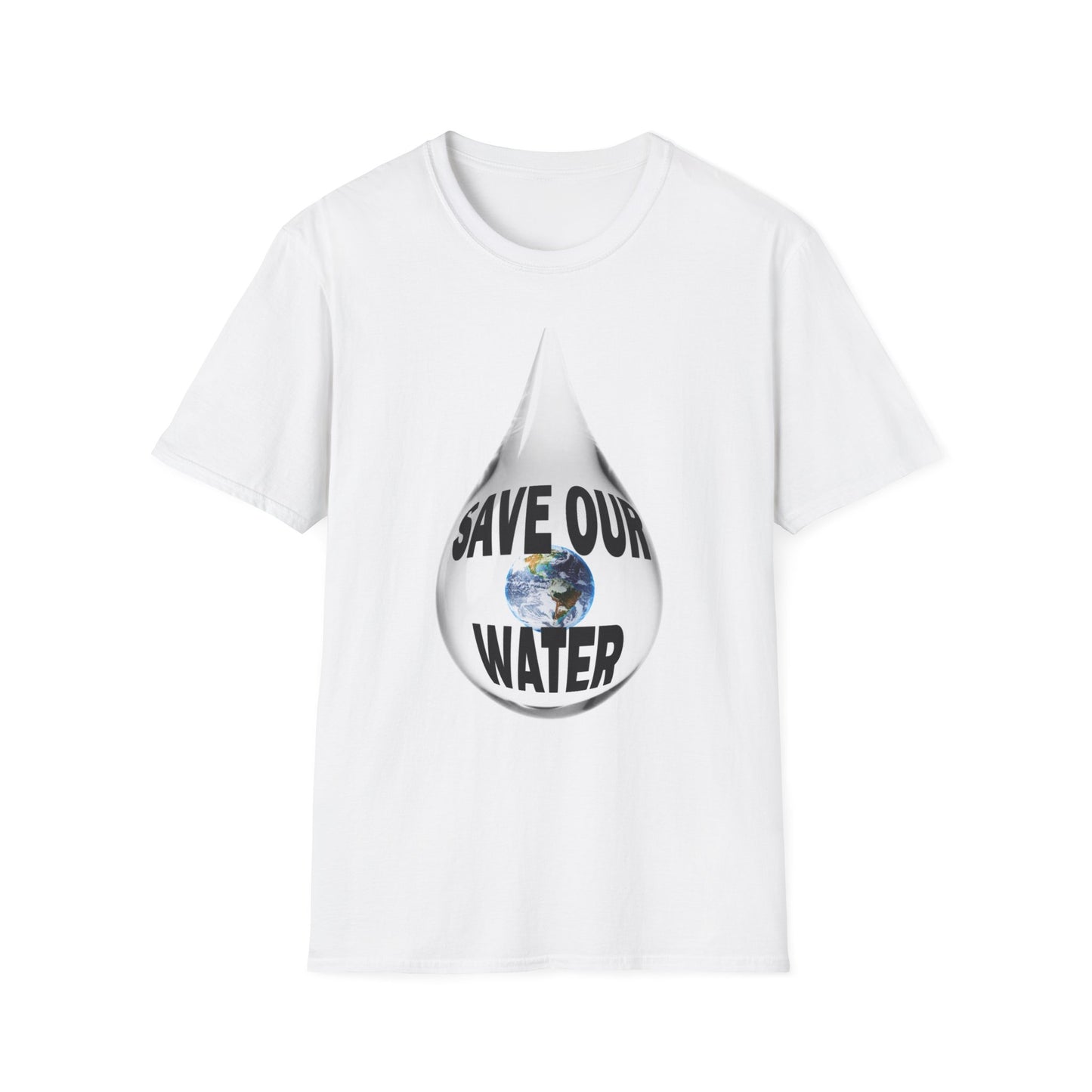 Save Our Water Unisex Softstyle T-Shirt - Eco-Friendly Awareness Tee