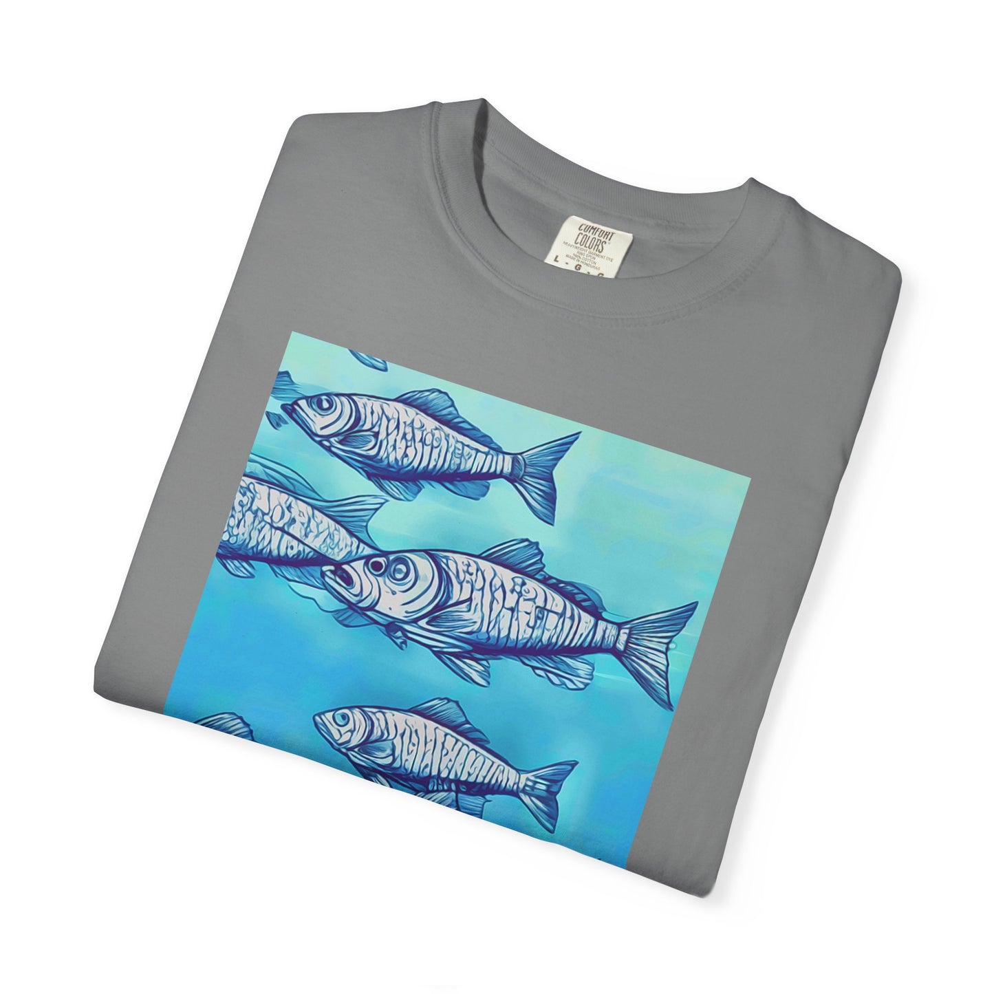 Ocean Waves Unisex Garment-Dyed T-shirt - Perfect for Beach Lovers