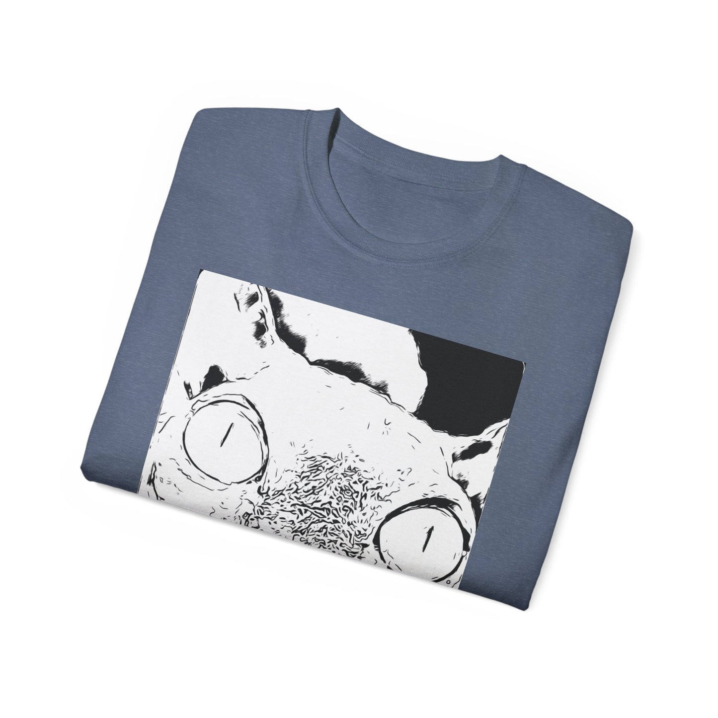 Whimsical Cat Graphic Tee, Fun Animal Shirt for Cat Lovers, Unique Gift Idea, Casual Wear, Quirky Fashion Statement