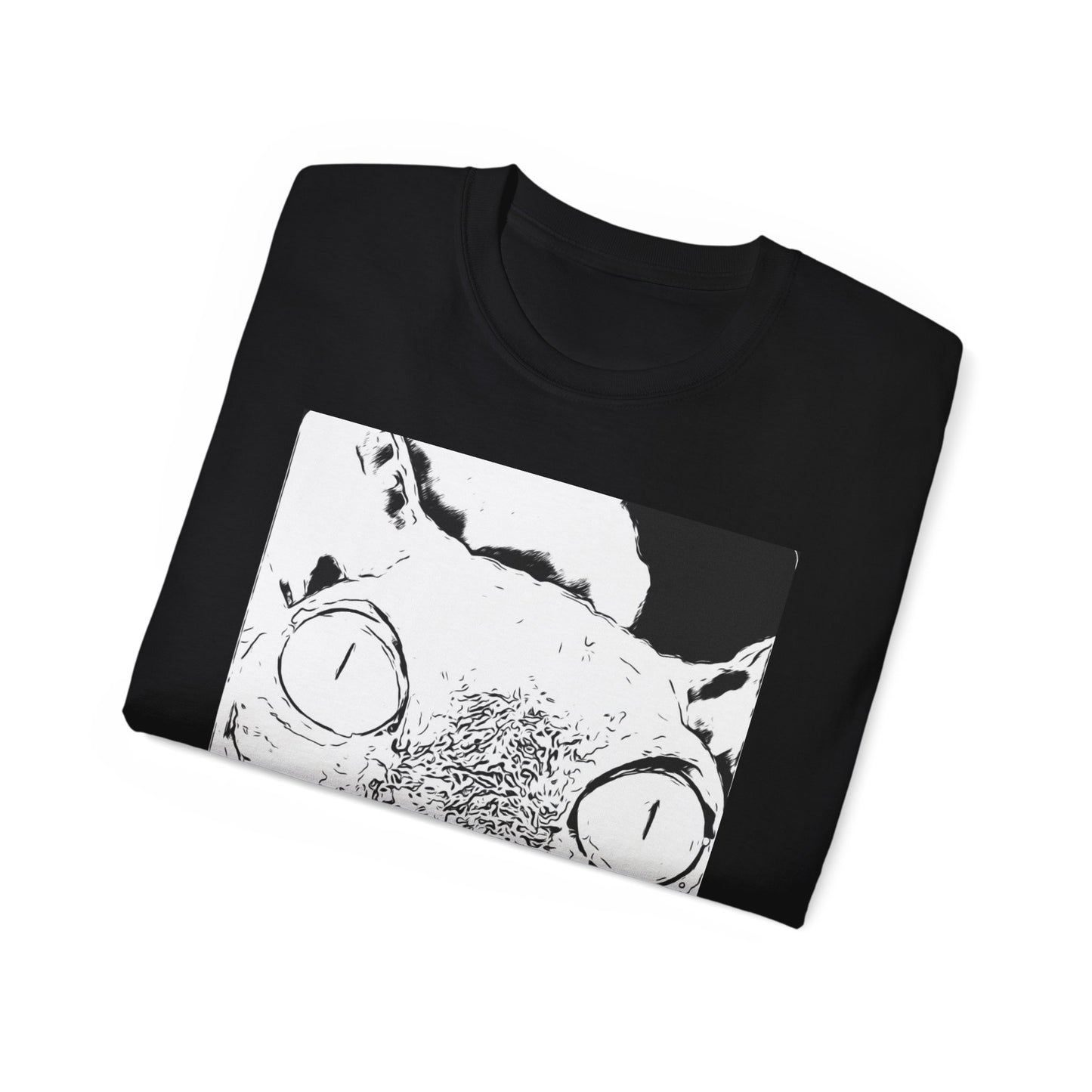 Whimsical Cat Graphic Tee, Fun Animal Shirt for Cat Lovers, Unique Gift Idea, Casual Wear, Quirky Fashion Statement