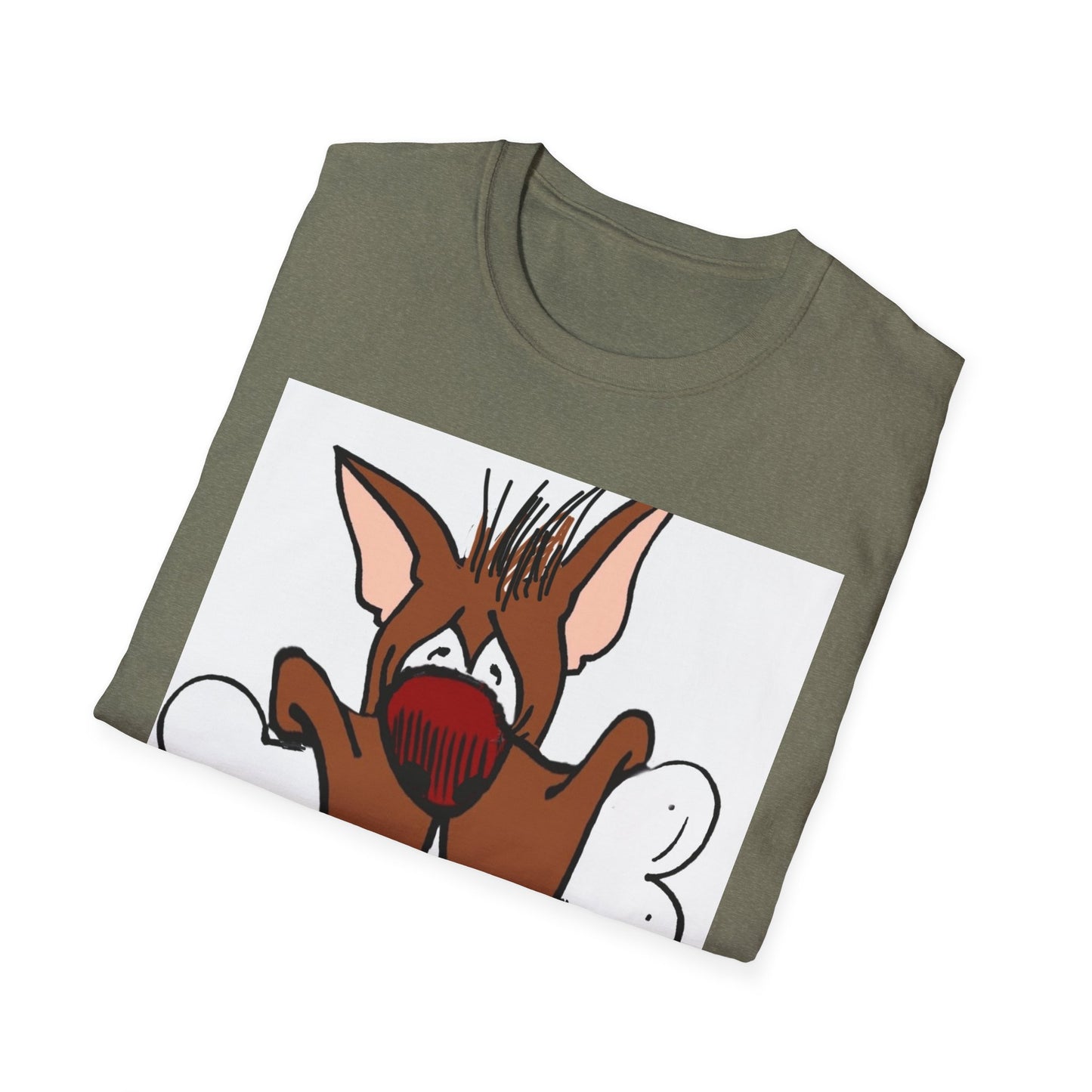 Funny Dog Graphic T-Shirt - 'Have You Eaten?' Unisex Softstyle Tee