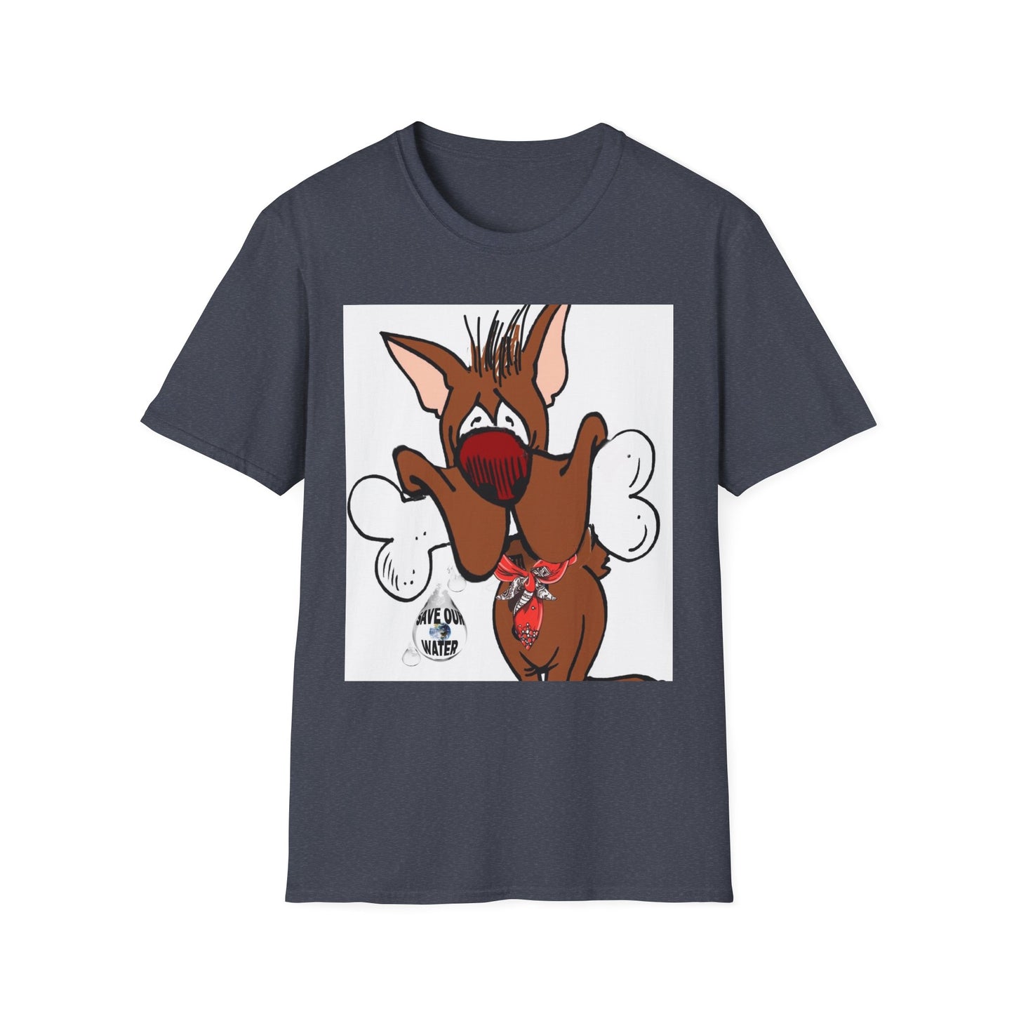 Funny Dog Graphic T-Shirt - 'Have You Eaten?' Unisex Softstyle Tee