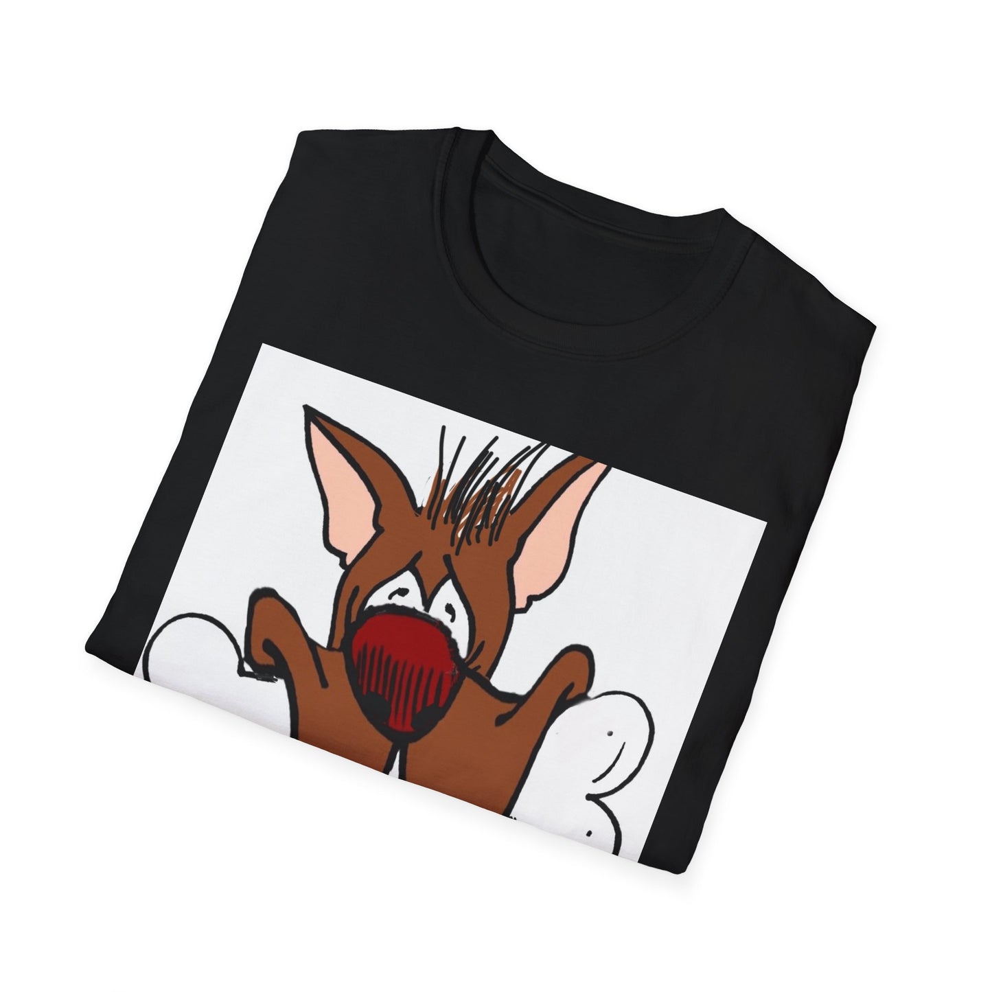 Funny Dog Graphic T-Shirt - 'Have You Eaten?' Unisex Softstyle Tee