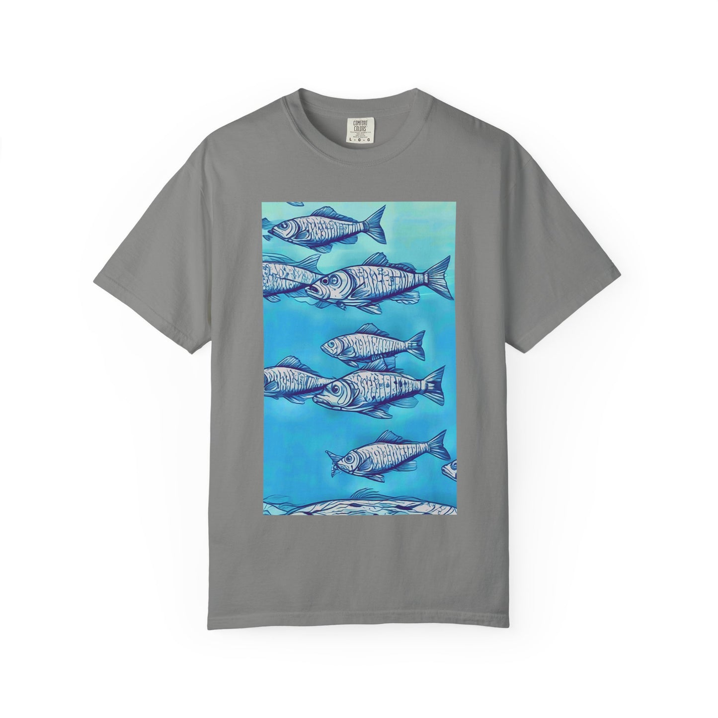 Ocean Waves Unisex Garment-Dyed T-shirt - Perfect for Beach Lovers