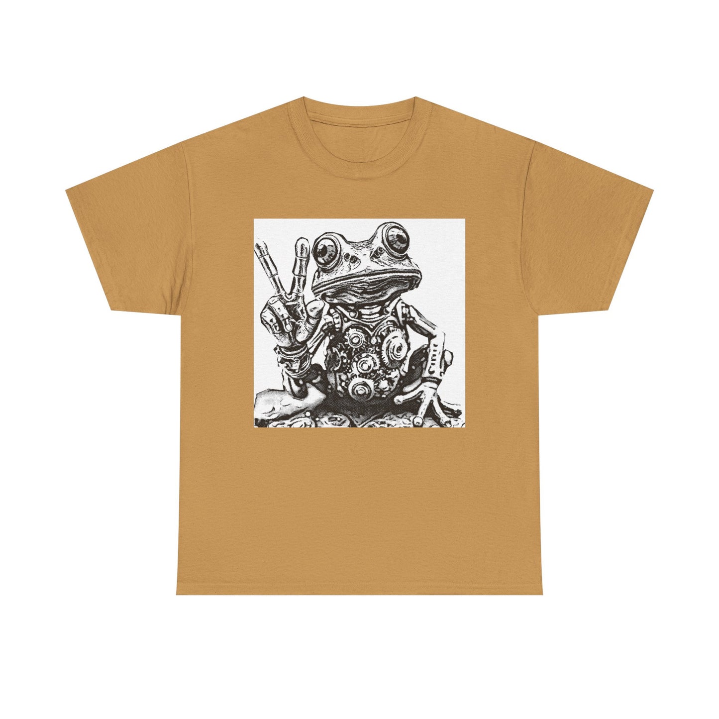 Groovy peace Frog Tee | Vintage Style Graphic T-Shirt, Unisex Cotton Tee, Fun Frog Design, Perfect Gift for Nature Lovers, Quirky Casual Wear