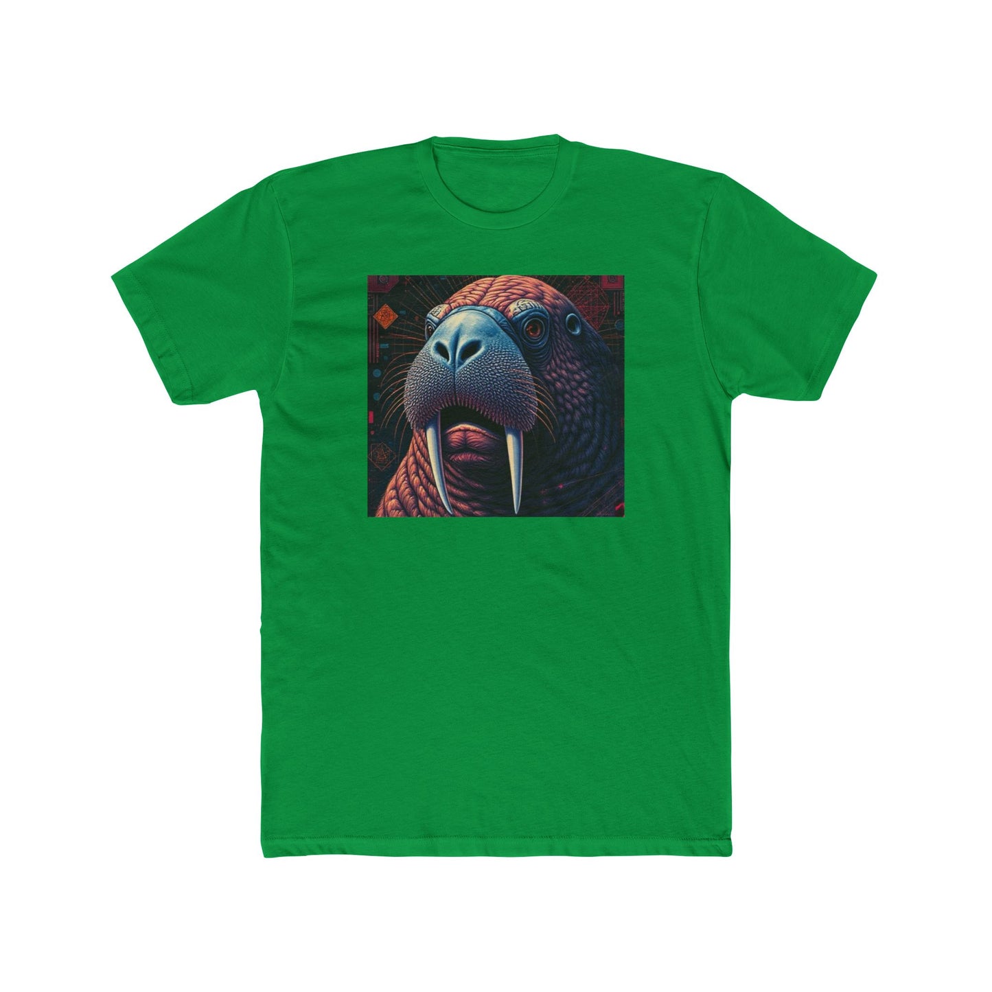 Whimsical Walrus Graphic Tee, Fun Cotton Shirt for Nature Lovers, Unique Gift for Dads, Cool Animal Apparel, Casual Summer Outfit