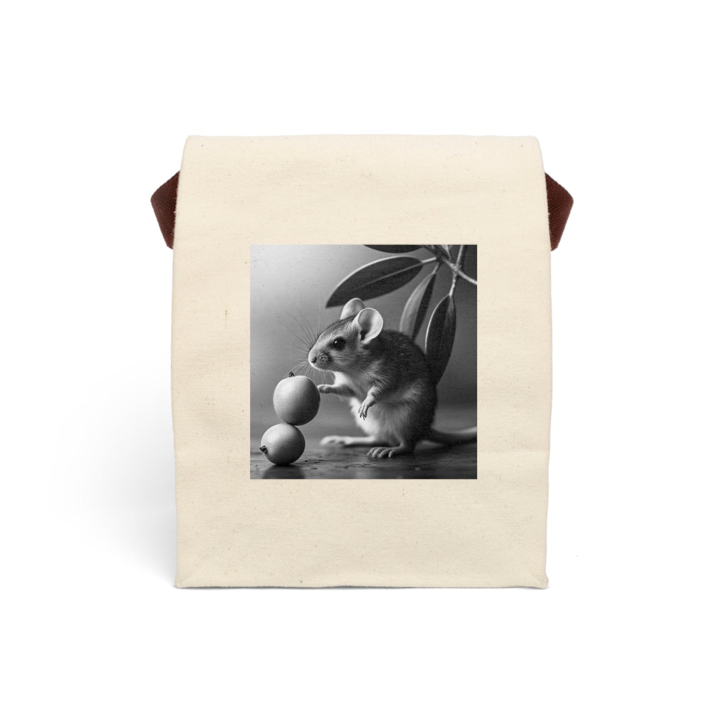 Canvas Lunch Bag - Vintage Mouse Design, Eco-Friendly Lunch Tote, Perfect for Kids & Adults, Personalized Gift, Picnic Essential