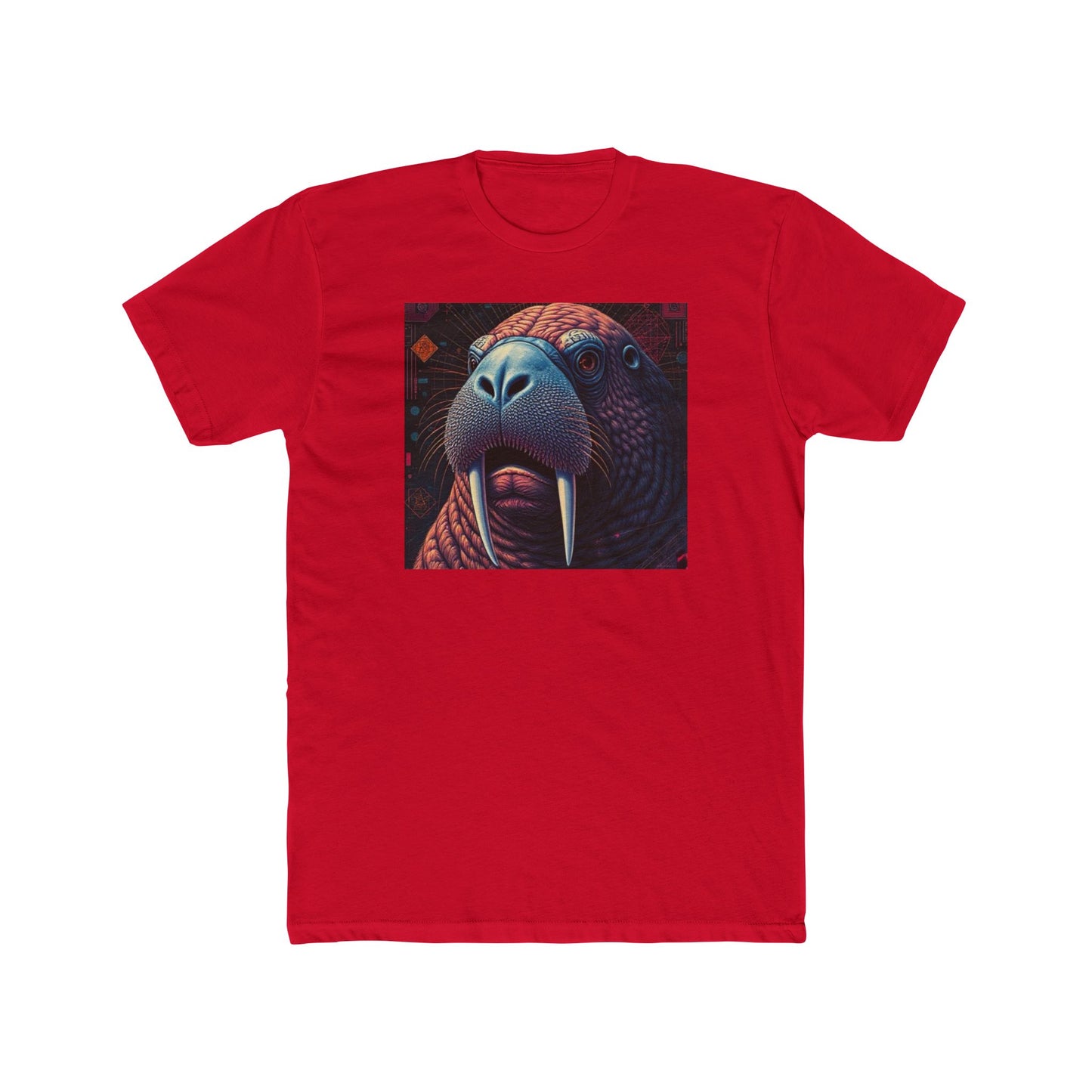 Whimsical Walrus Graphic Tee, Fun Cotton Shirt for Nature Lovers, Unique Gift for Dads, Cool Animal Apparel, Casual Summer Outfit