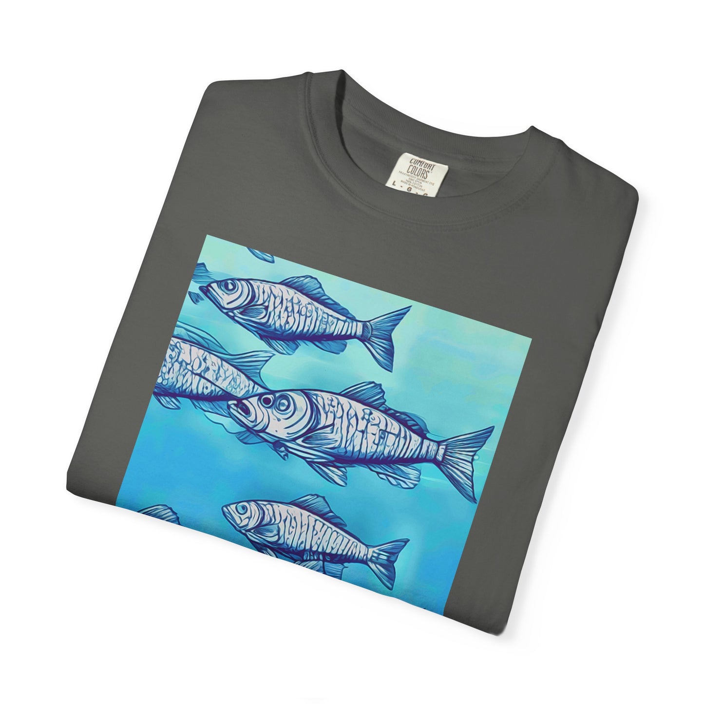 Ocean Waves Unisex Garment-Dyed T-shirt - Perfect for Beach Lovers