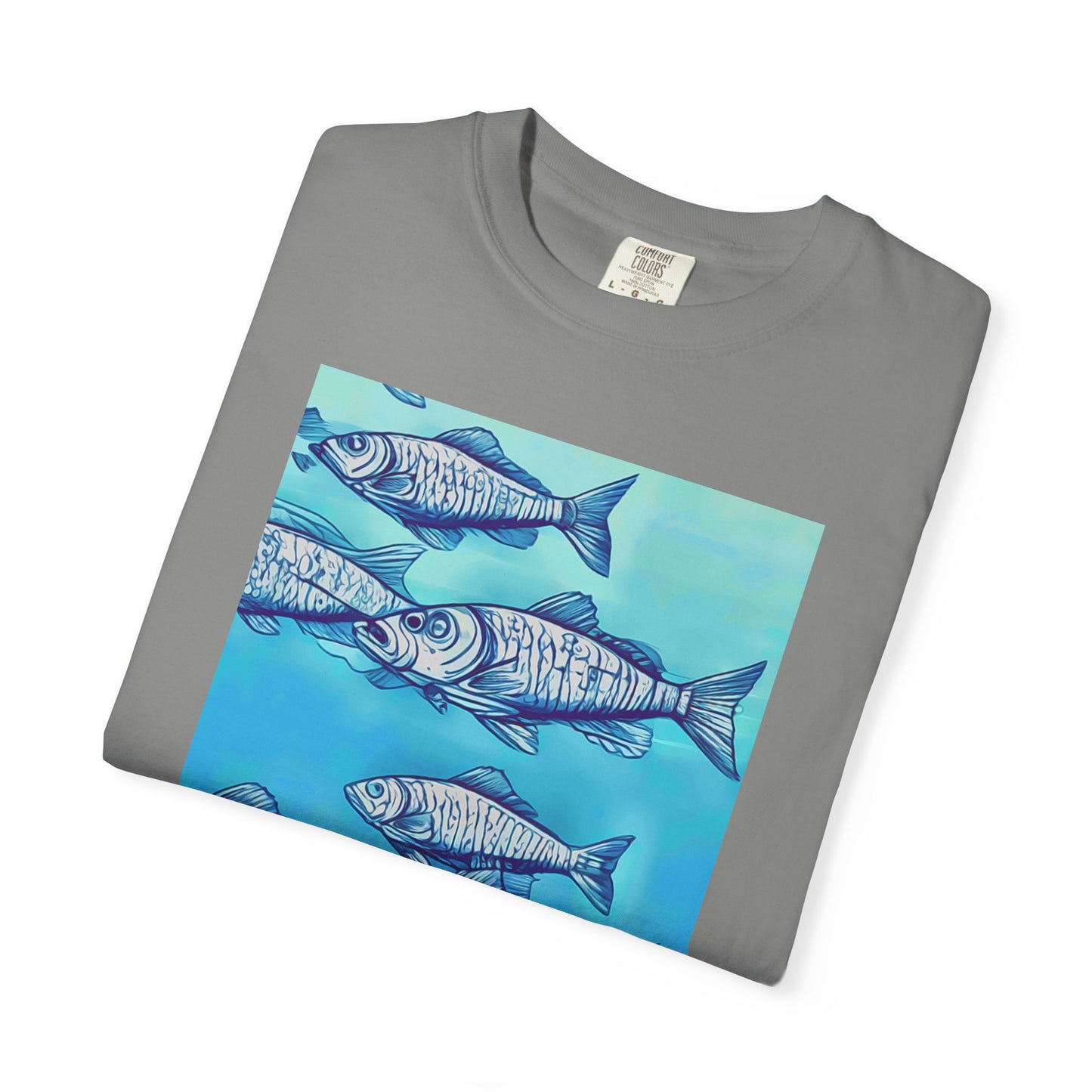 Ocean Waves Unisex Garment-Dyed T-shirt - Perfect for Beach Lovers