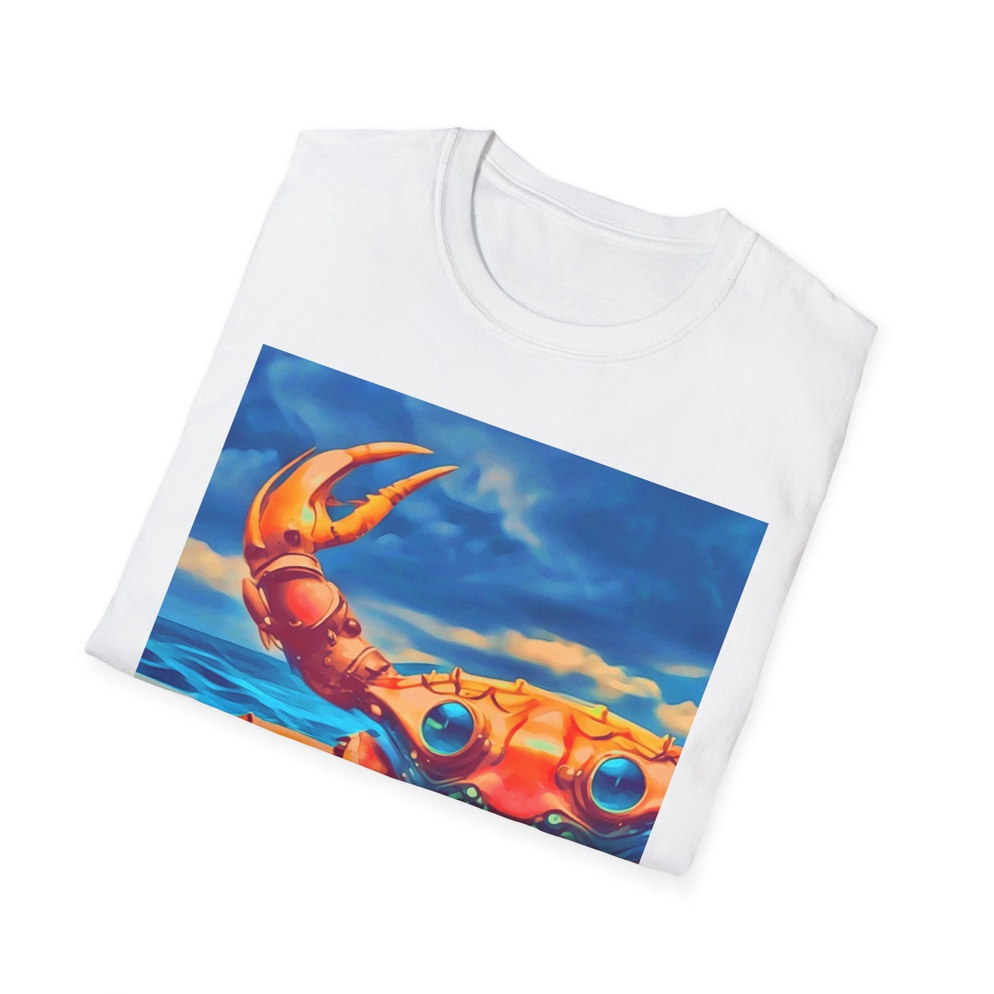 Funny Crab Graphic Unisex Softstyle T-Shirt