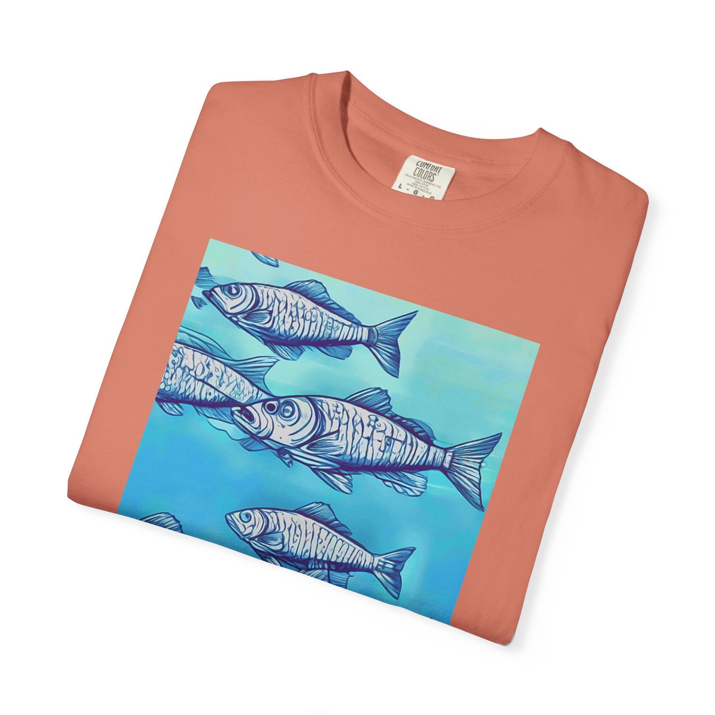 Ocean Waves Unisex Garment-Dyed T-shirt - Perfect for Beach Lovers