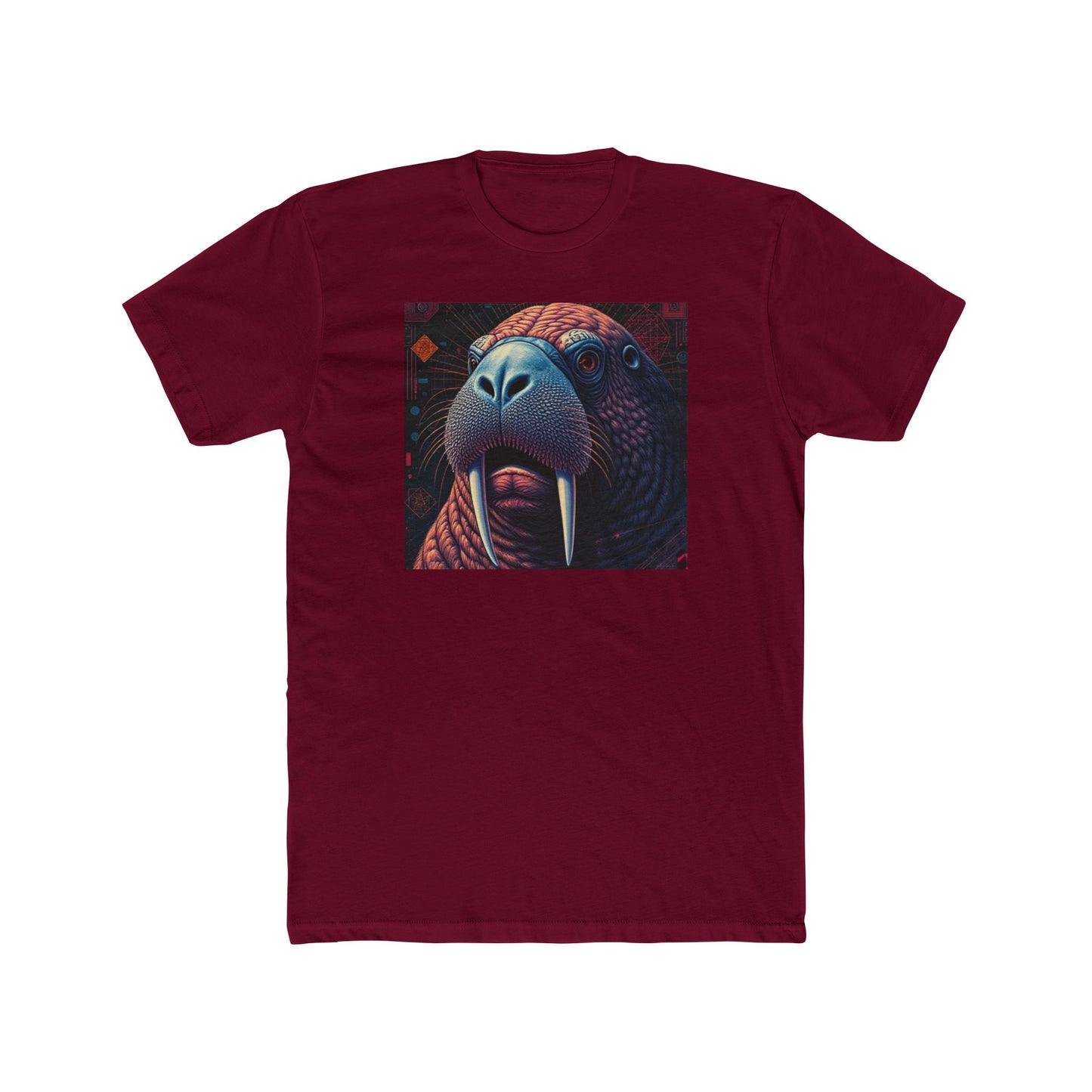 Whimsical Walrus Graphic Tee, Fun Cotton Shirt for Nature Lovers, Unique Gift for Dads, Cool Animal Apparel, Casual Summer Outfit