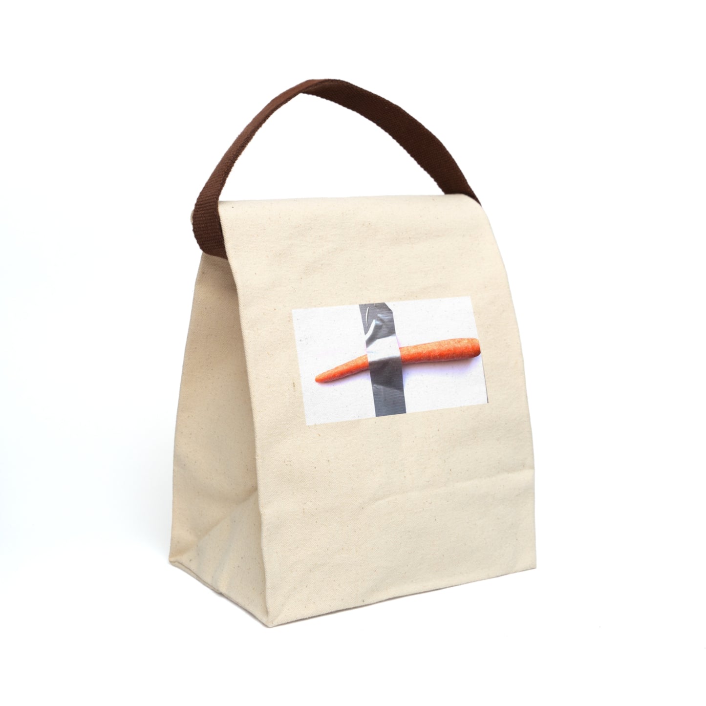 Eco-Friendly Canvas Lunch Bag with Strap - Perfect for School and Work
