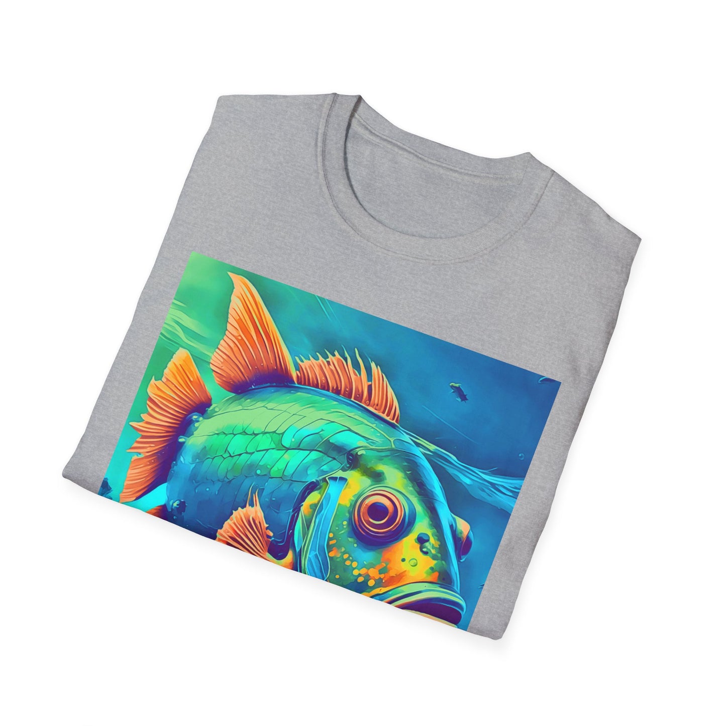Vibrant Fish Graphic Unisex Softstyle T-Shirt - Perfect for Nature Lovers