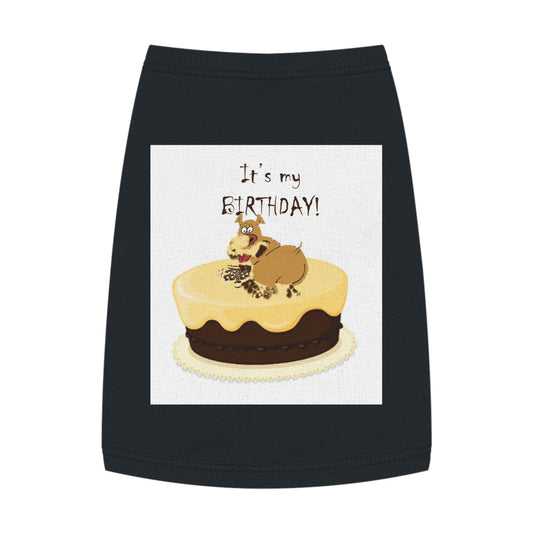 Birthday Pet Tank Top, Dog Birthday Apparel, Cute Dog Clothes, Pet Party Outfit, Unique Gift for Dog Lovers