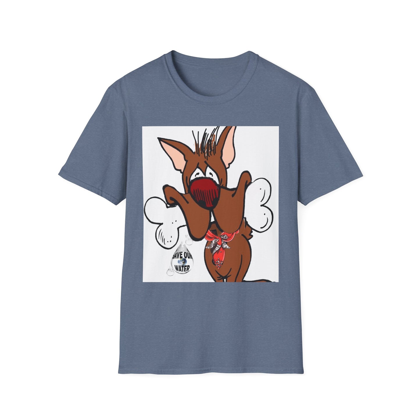 Funny Dog Graphic T-Shirt - 'Have You Eaten?' Unisex Softstyle Tee