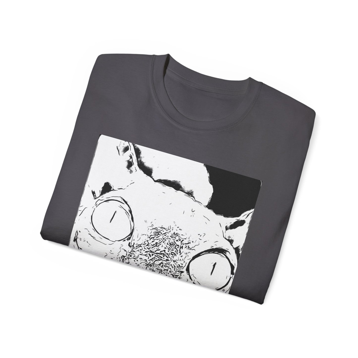 Whimsical Cat Graphic Tee, Fun Animal Shirt for Cat Lovers, Unique Gift Idea, Casual Wear, Quirky Fashion Statement