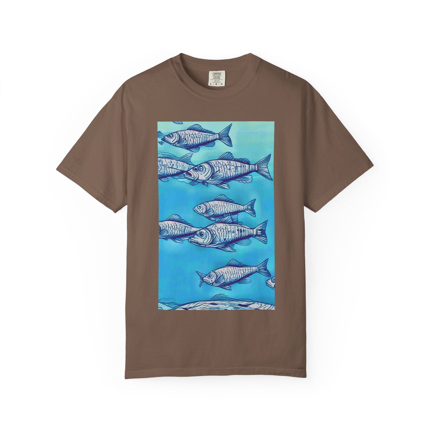 Ocean Waves Unisex Garment-Dyed T-shirt - Perfect for Beach Lovers