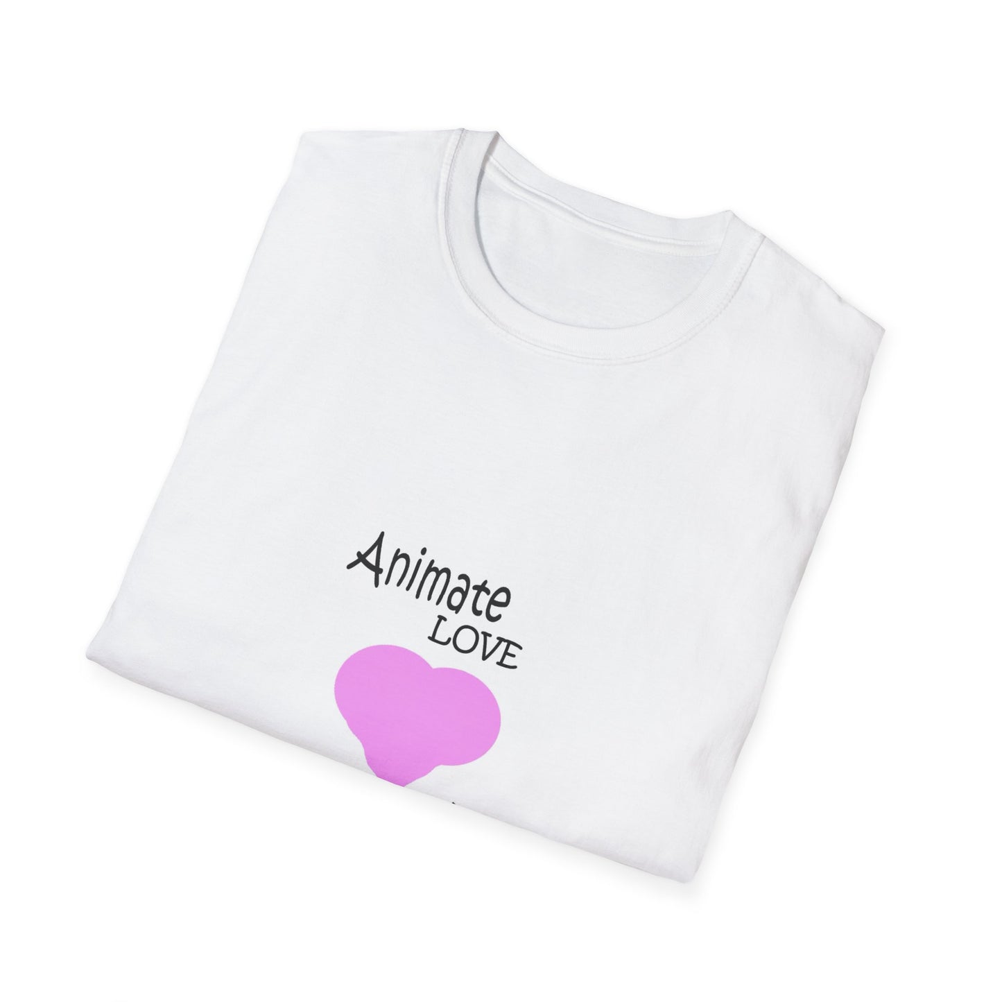 Cute Animal Love Graphic Unisex Softstyle T-Shirt