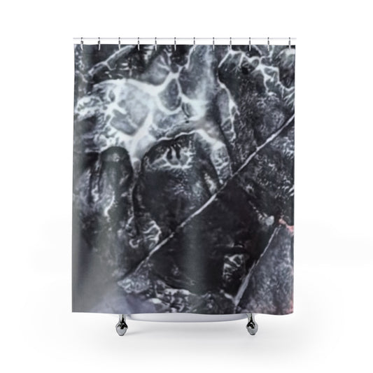 Abstract cat Shower Curtain, Modern Home Decor, Bathroom Accessory, Gift for Minimalists, Luxury Shower Decor, Stylish Bathroom