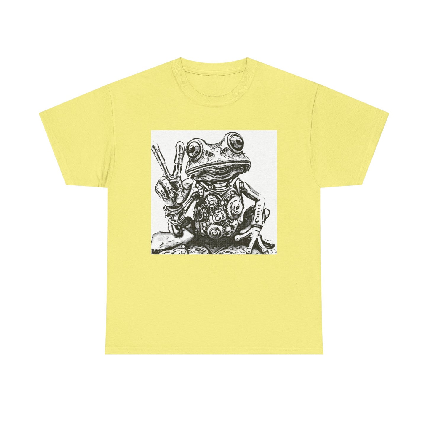 Groovy peace Frog Tee | Vintage Style Graphic T-Shirt, Unisex Cotton Tee, Fun Frog Design, Perfect Gift for Nature Lovers, Quirky Casual Wear