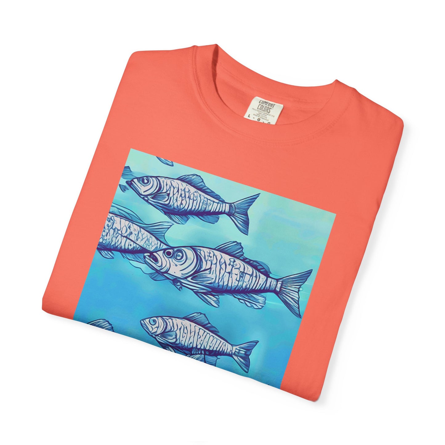 Ocean Waves Unisex Garment-Dyed T-shirt - Perfect for Beach Lovers