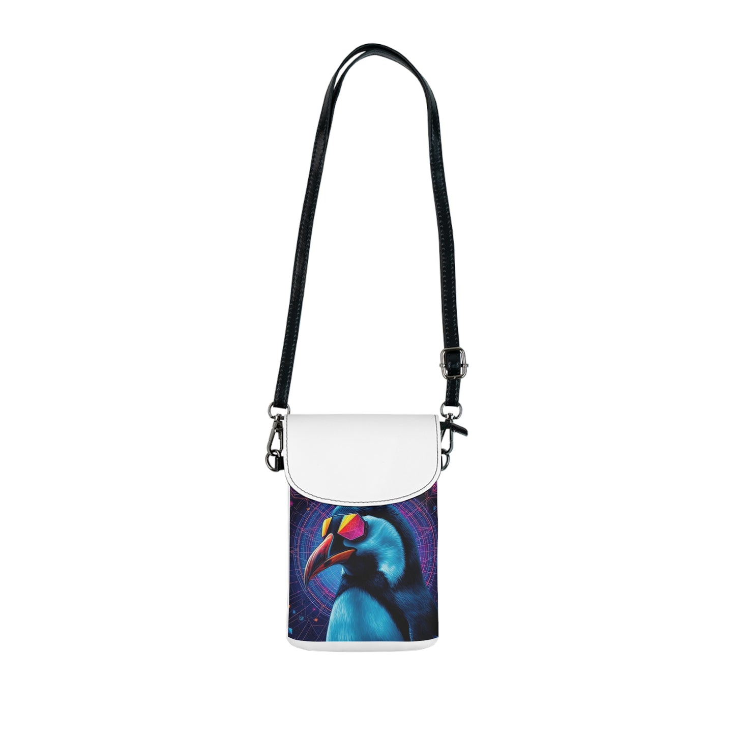 Trendy Small Cell Phone Wallet with Funky Design, Stylish Crossbody Purse, Perfect for Everyday Use, Gift for Tech Lovers, Festival Ready