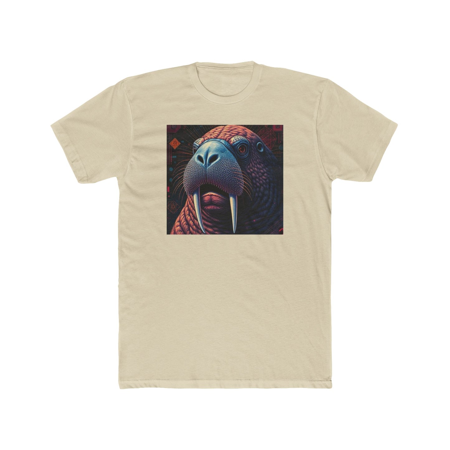 Whimsical Walrus Graphic Tee, Fun Cotton Shirt for Nature Lovers, Unique Gift for Dads, Cool Animal Apparel, Casual Summer Outfit