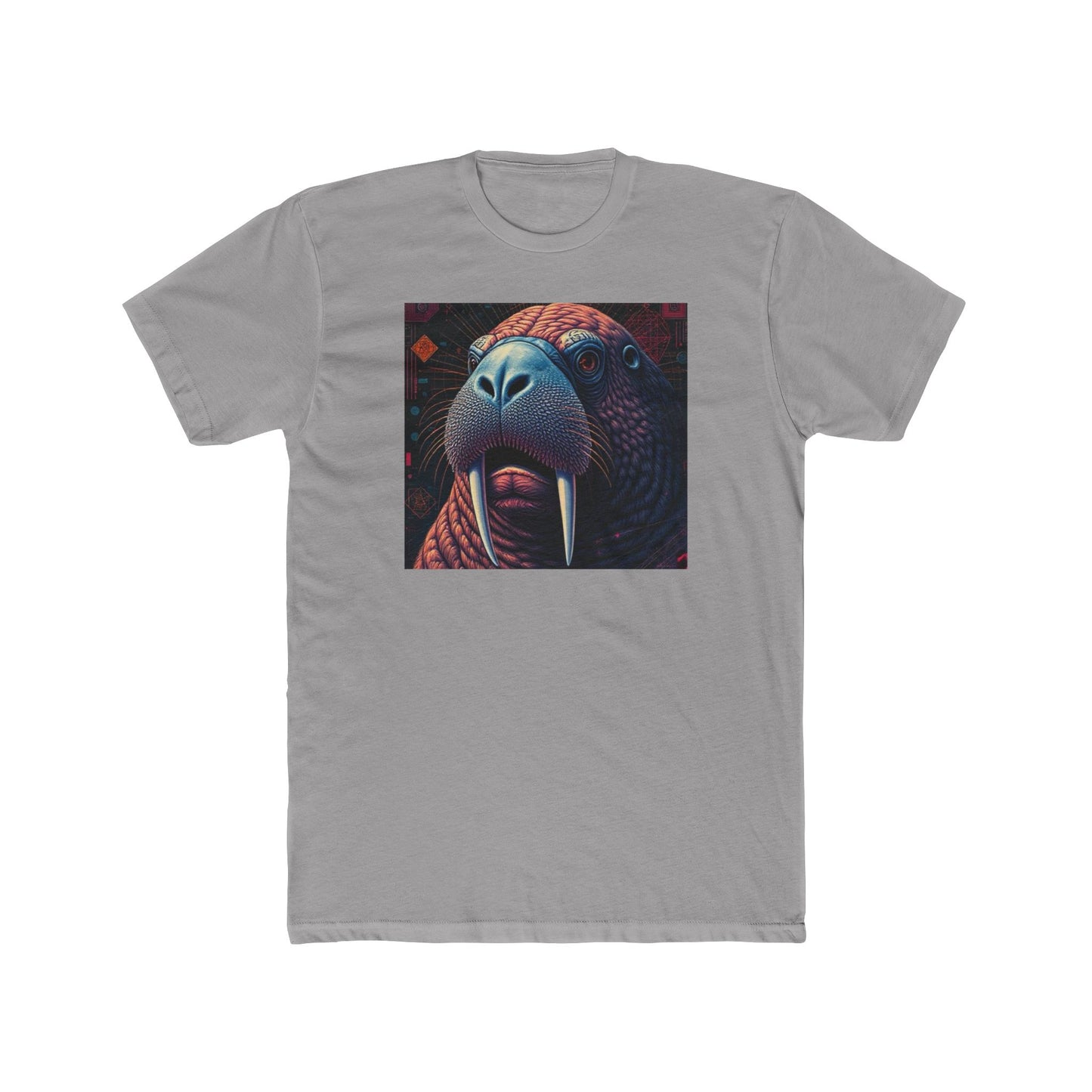 Whimsical Walrus Graphic Tee, Fun Cotton Shirt for Nature Lovers, Unique Gift for Dads, Cool Animal Apparel, Casual Summer Outfit