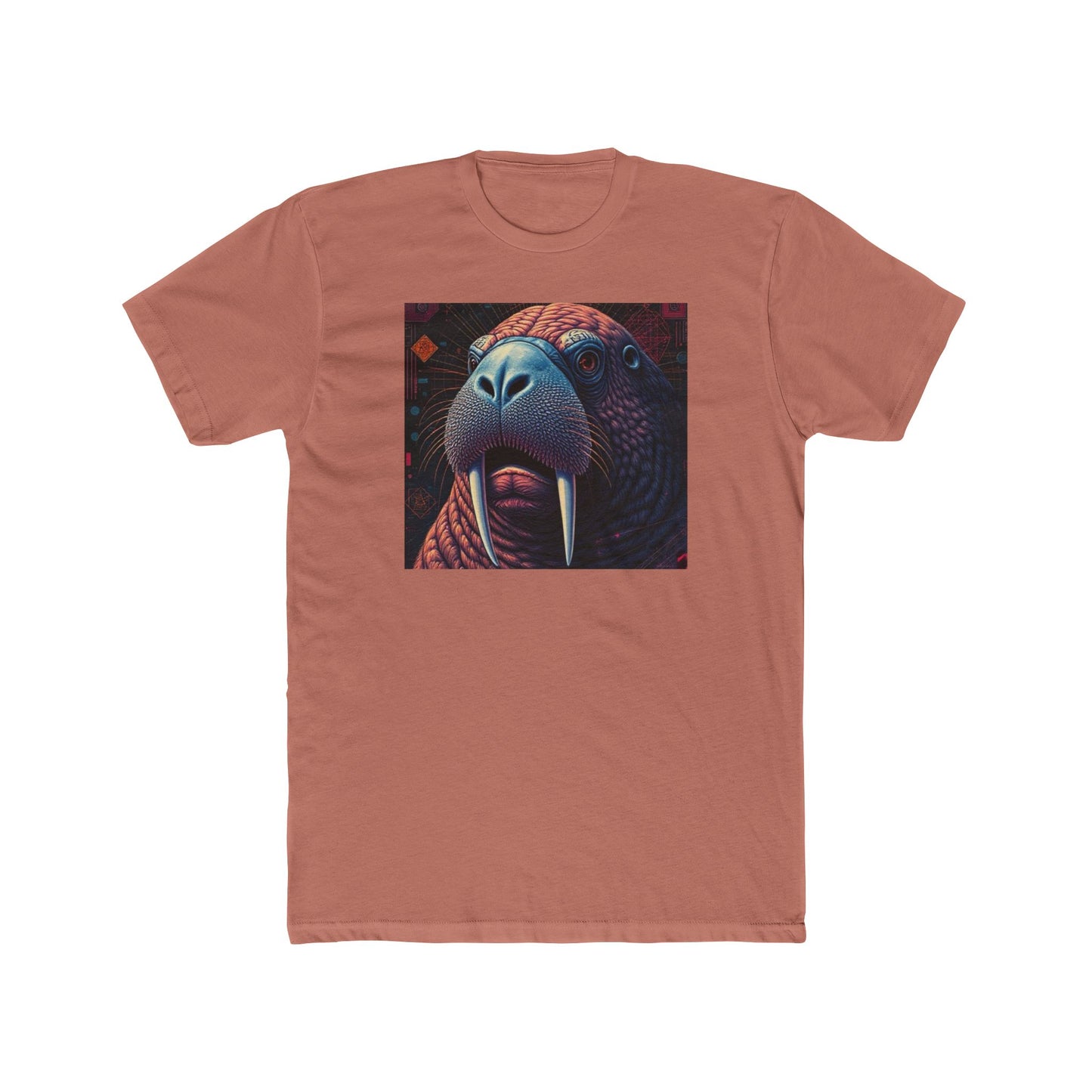Whimsical Walrus Graphic Tee, Fun Cotton Shirt for Nature Lovers, Unique Gift for Dads, Cool Animal Apparel, Casual Summer Outfit