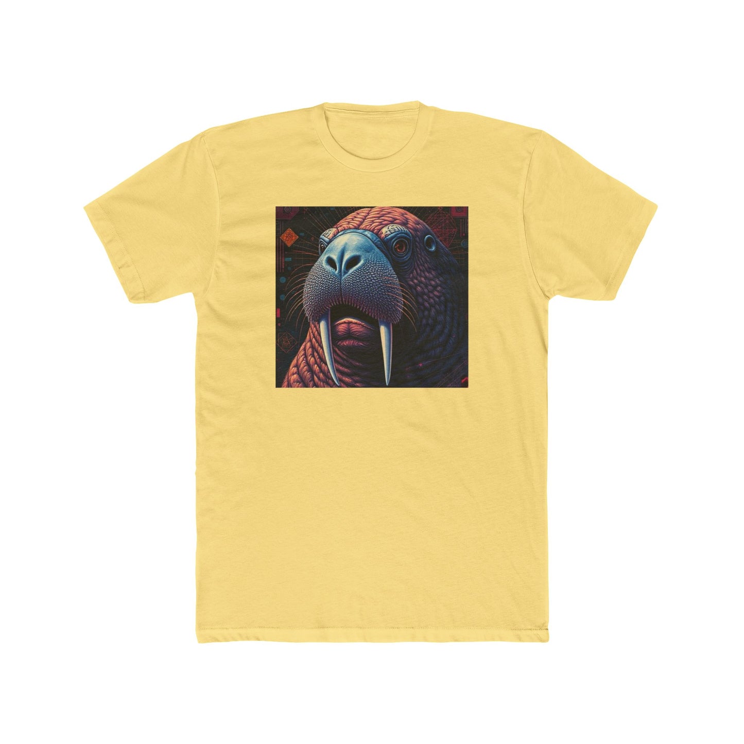 Whimsical Walrus Graphic Tee, Fun Cotton Shirt for Nature Lovers, Unique Gift for Dads, Cool Animal Apparel, Casual Summer Outfit