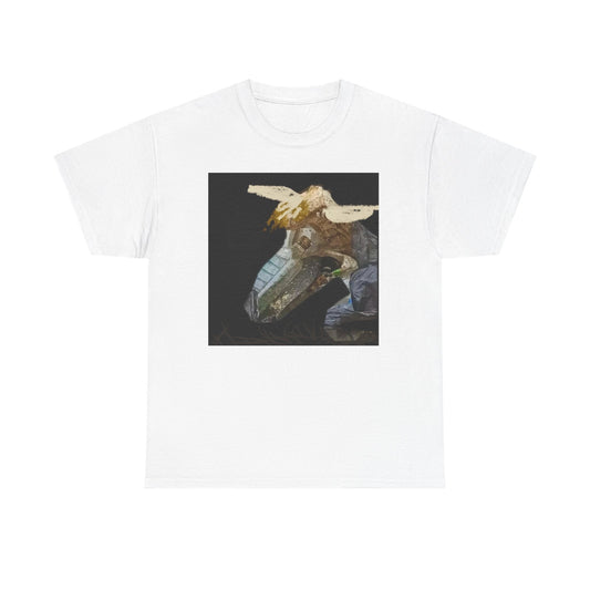 Artistic Unisex Heavy Cotton Tee - Unique Horse Design