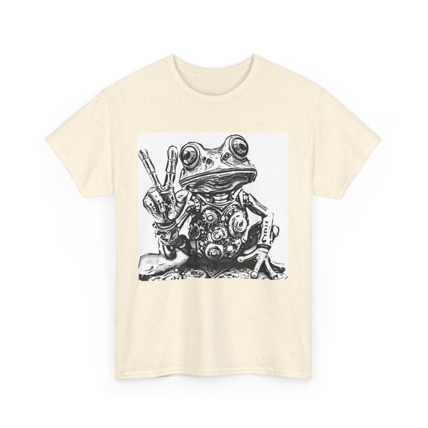 Groovy peace Frog Tee | Vintage Style Graphic T-Shirt, Unisex Cotton Tee, Fun Frog Design, Perfect Gift for Nature Lovers, Quirky Casual Wear