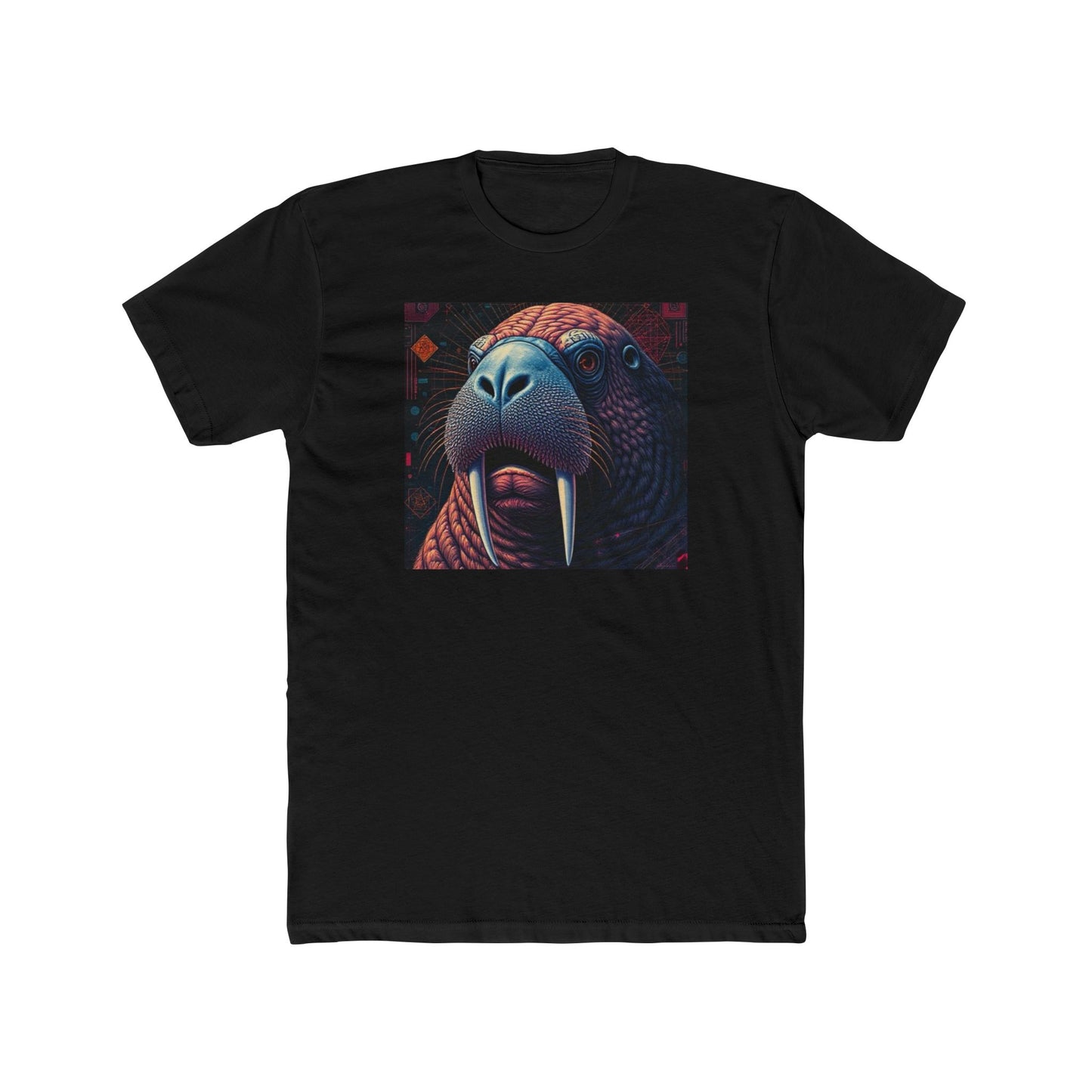 Whimsical Walrus Graphic Tee, Fun Cotton Shirt for Nature Lovers, Unique Gift for Dads, Cool Animal Apparel, Casual Summer Outfit