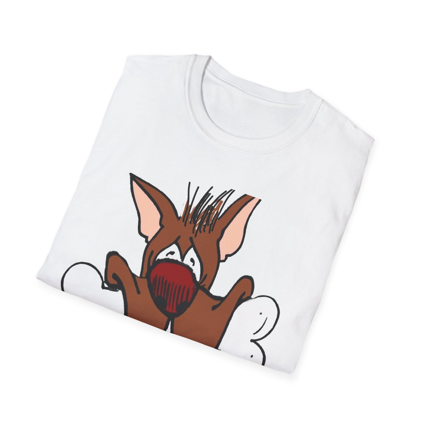 Funny Dog Graphic T-Shirt - 'Have You Eaten?' Unisex Softstyle Tee