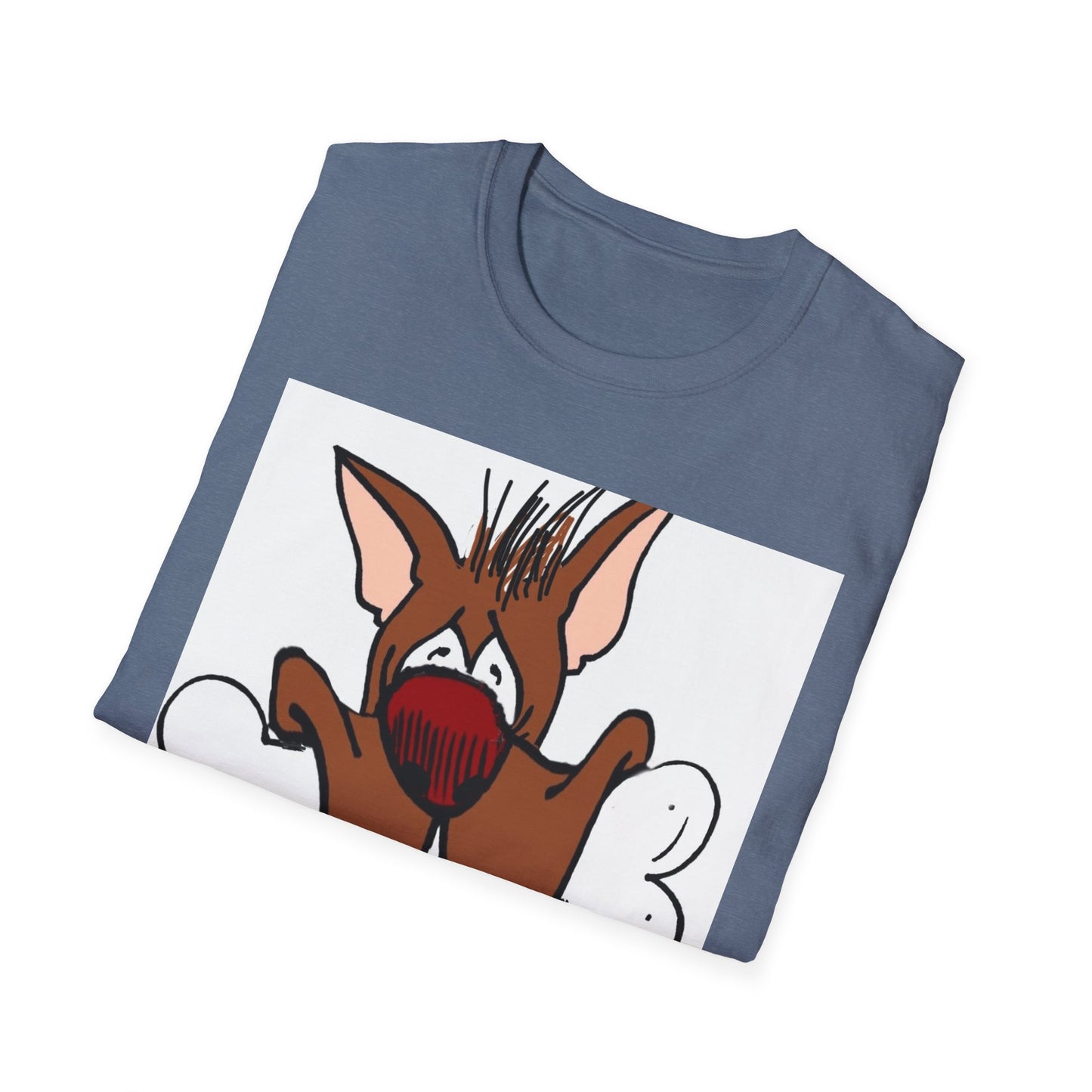 Funny Dog Graphic T-Shirt - 'Have You Eaten?' Unisex Softstyle Tee