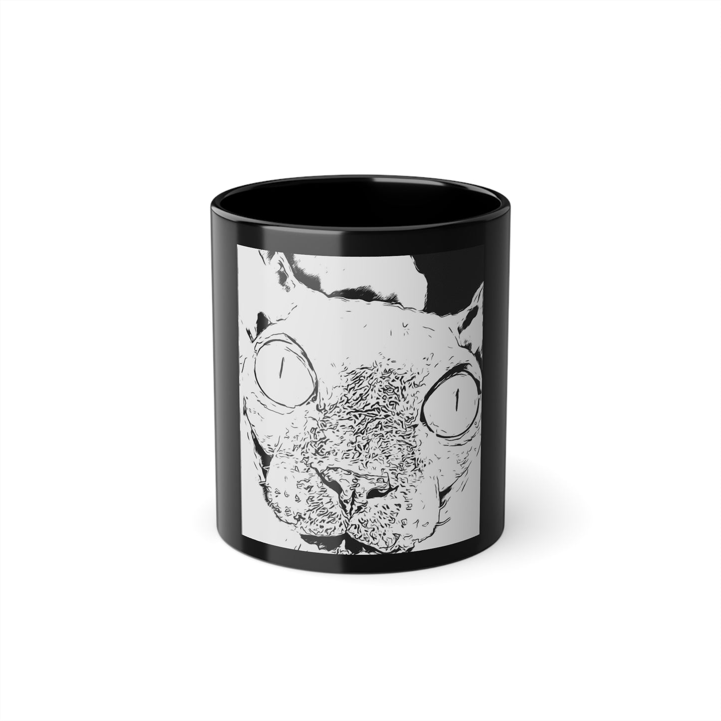 Black Cat Coffee Mug - Perfect for Cat Lovers, Unique Gift, Cozy Vibes, Black Tea or Coffee Drinkers, Kitchen Decor, Cat Owner's Item
