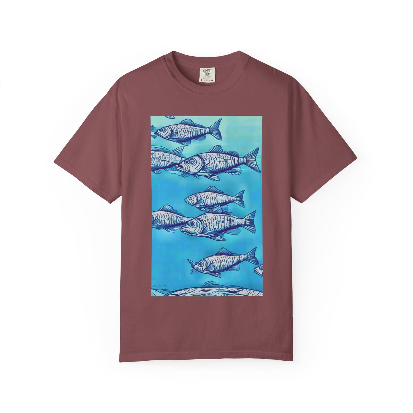 Ocean Waves Unisex Garment-Dyed T-shirt - Perfect for Beach Lovers