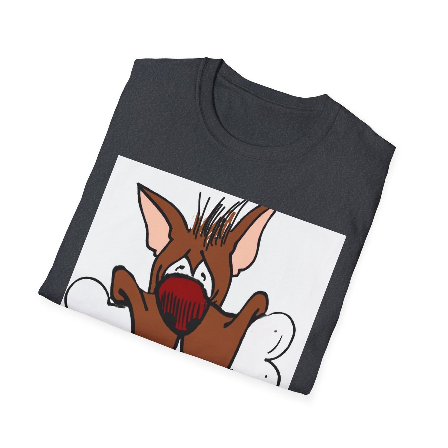 Funny Dog Graphic T-Shirt - 'Have You Eaten?' Unisex Softstyle Tee