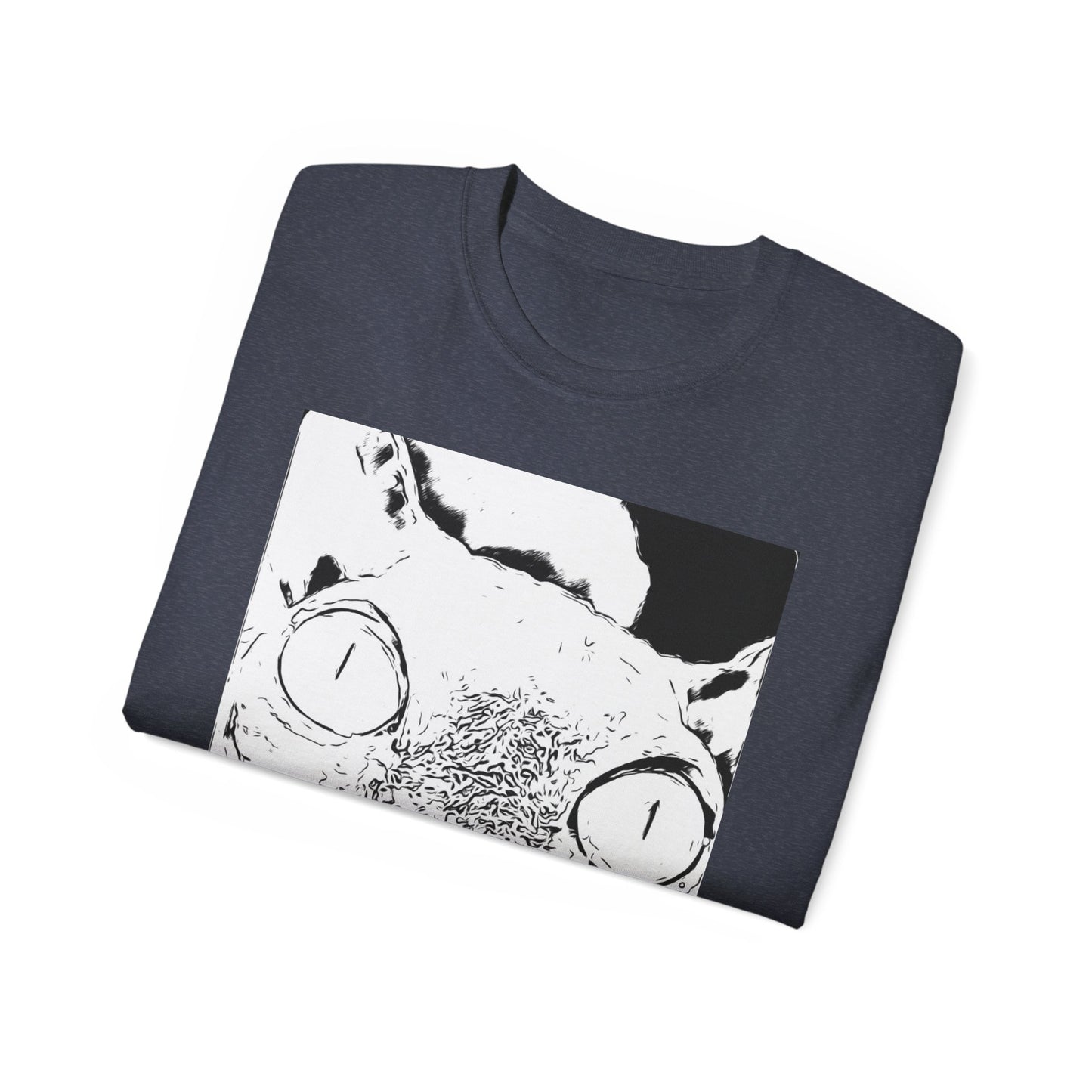 Whimsical Cat Graphic Tee, Fun Animal Shirt for Cat Lovers, Unique Gift Idea, Casual Wear, Quirky Fashion Statement