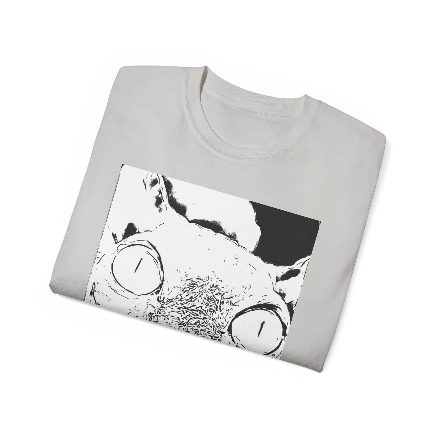 Whimsical Cat Graphic Tee, Fun Animal Shirt for Cat Lovers, Unique Gift Idea, Casual Wear, Quirky Fashion Statement