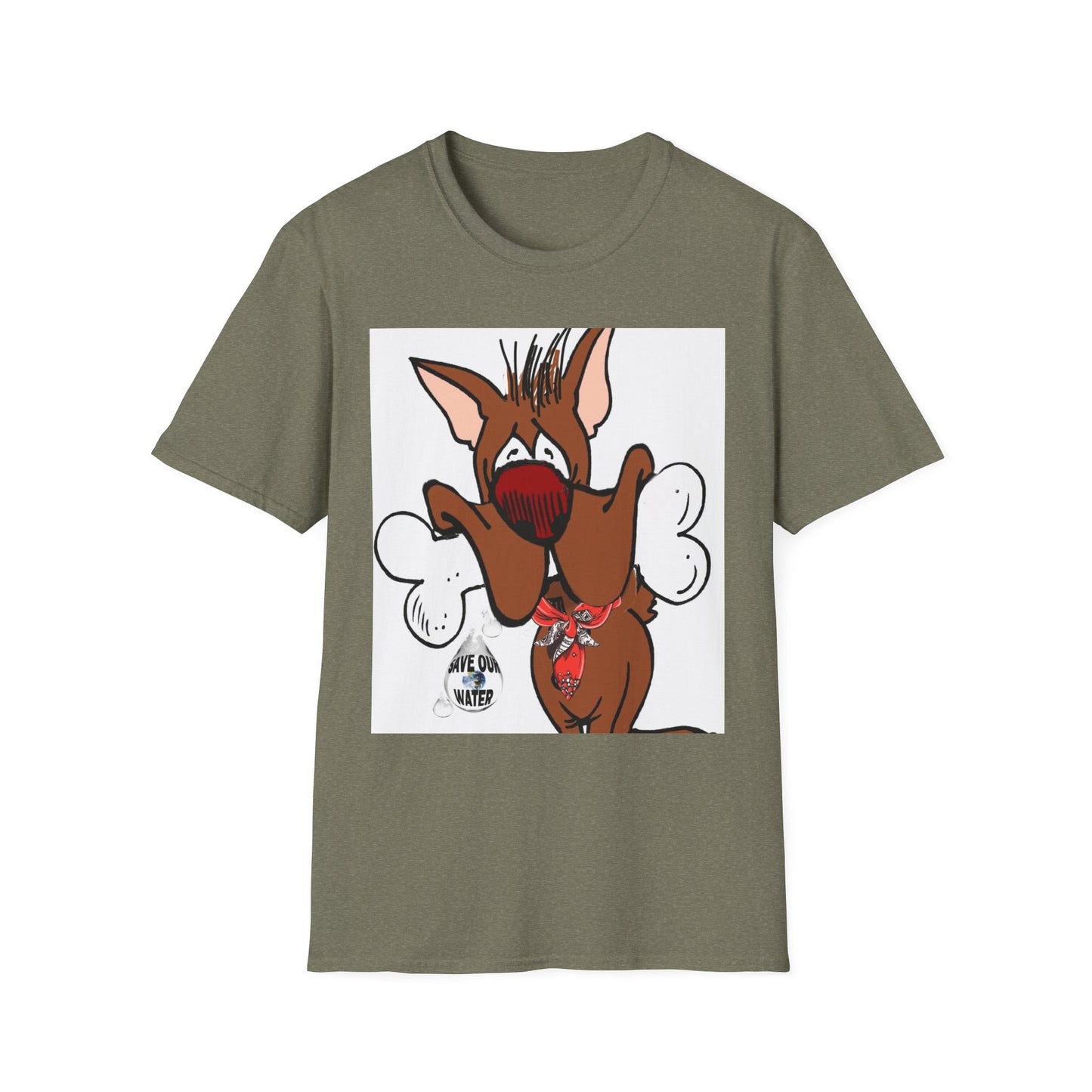 Funny Dog Graphic T-Shirt - 'Have You Eaten?' Unisex Softstyle Tee