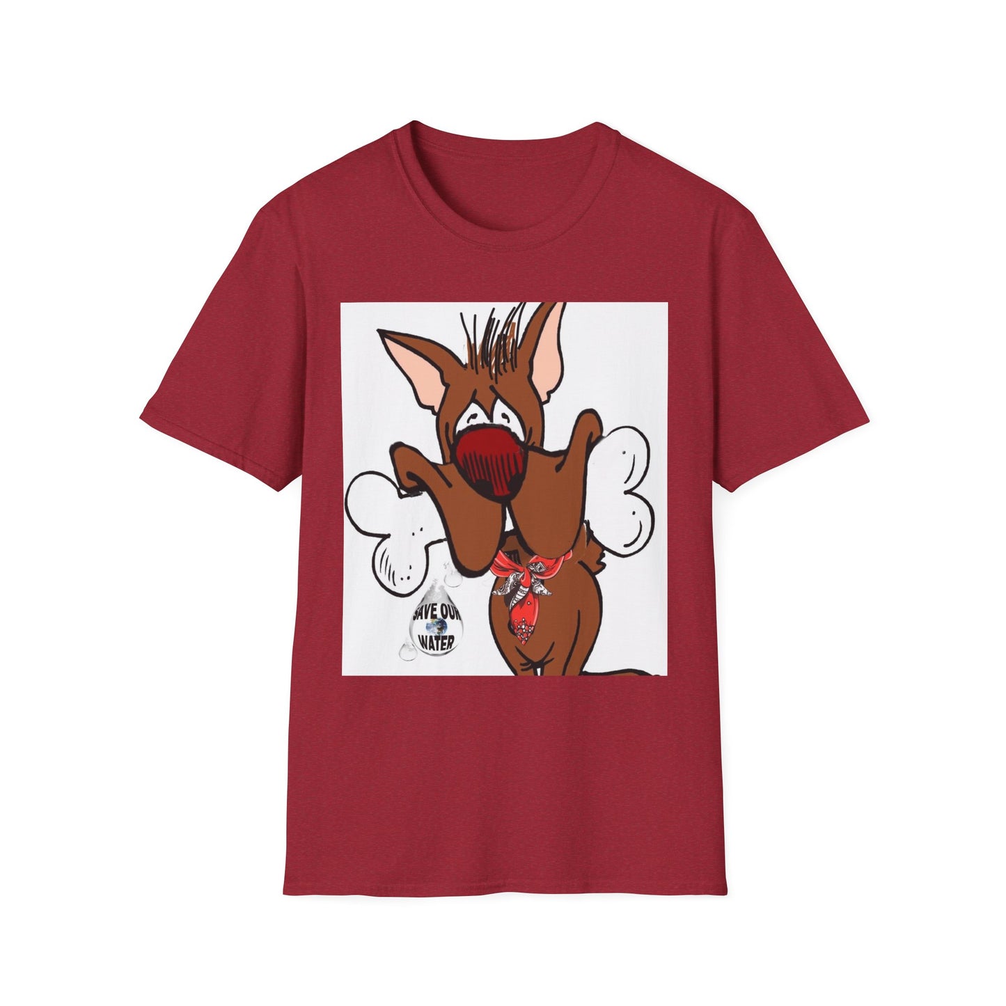 Funny Dog Graphic T-Shirt - 'Have You Eaten?' Unisex Softstyle Tee