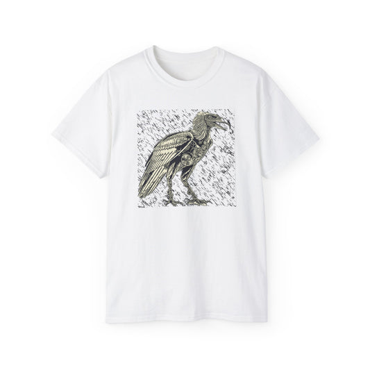 Vintage-Inspired condor Graphic Tee, Unisex Cotton T-Shirt, Perfect for Eco-Lovers, Casual Wear, Halloween, Unique Gift