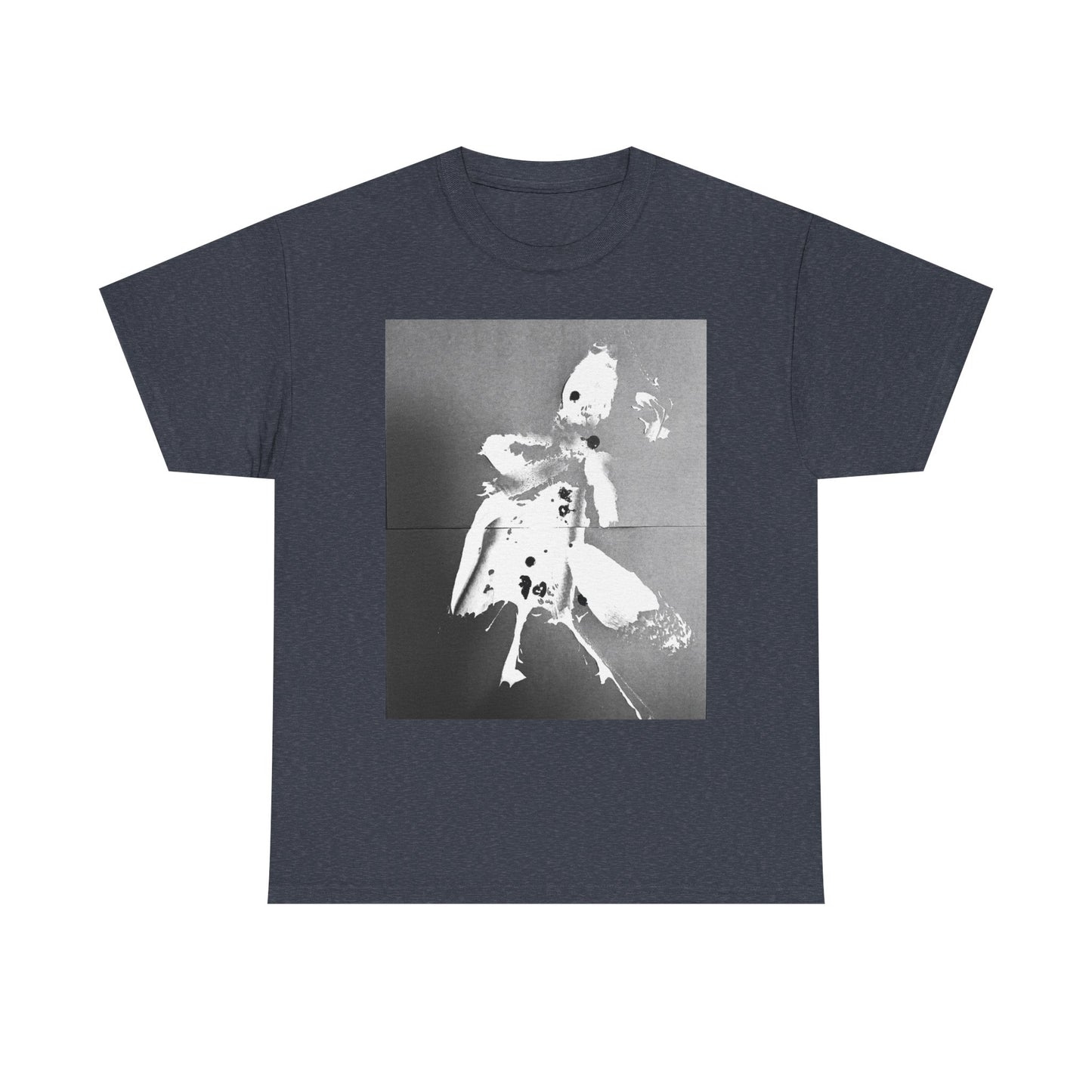 Artistic Unisex Heavy Cotton Tee - Minimalist Design