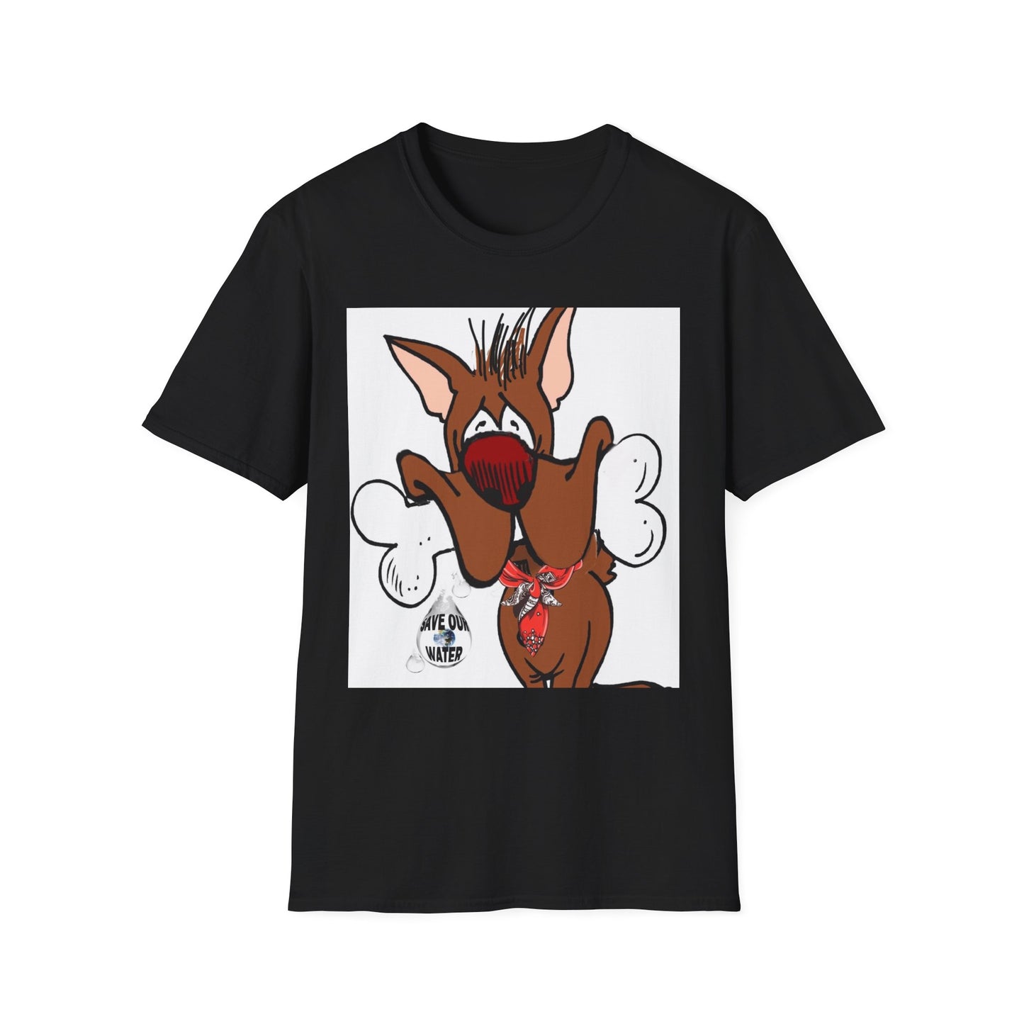 Funny Dog Graphic T-Shirt - 'Have You Eaten?' Unisex Softstyle Tee